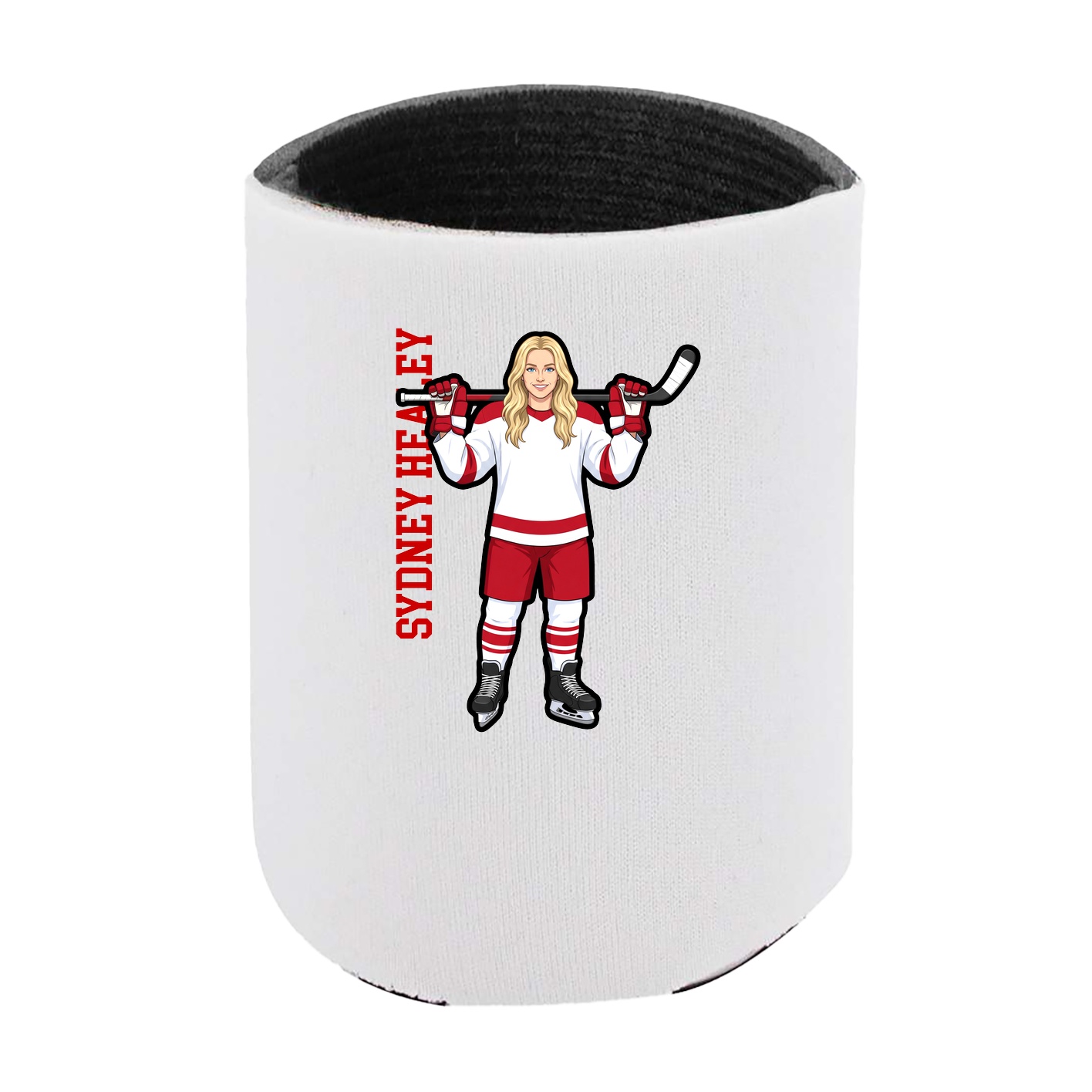 Can Holder — Name Vertical in White