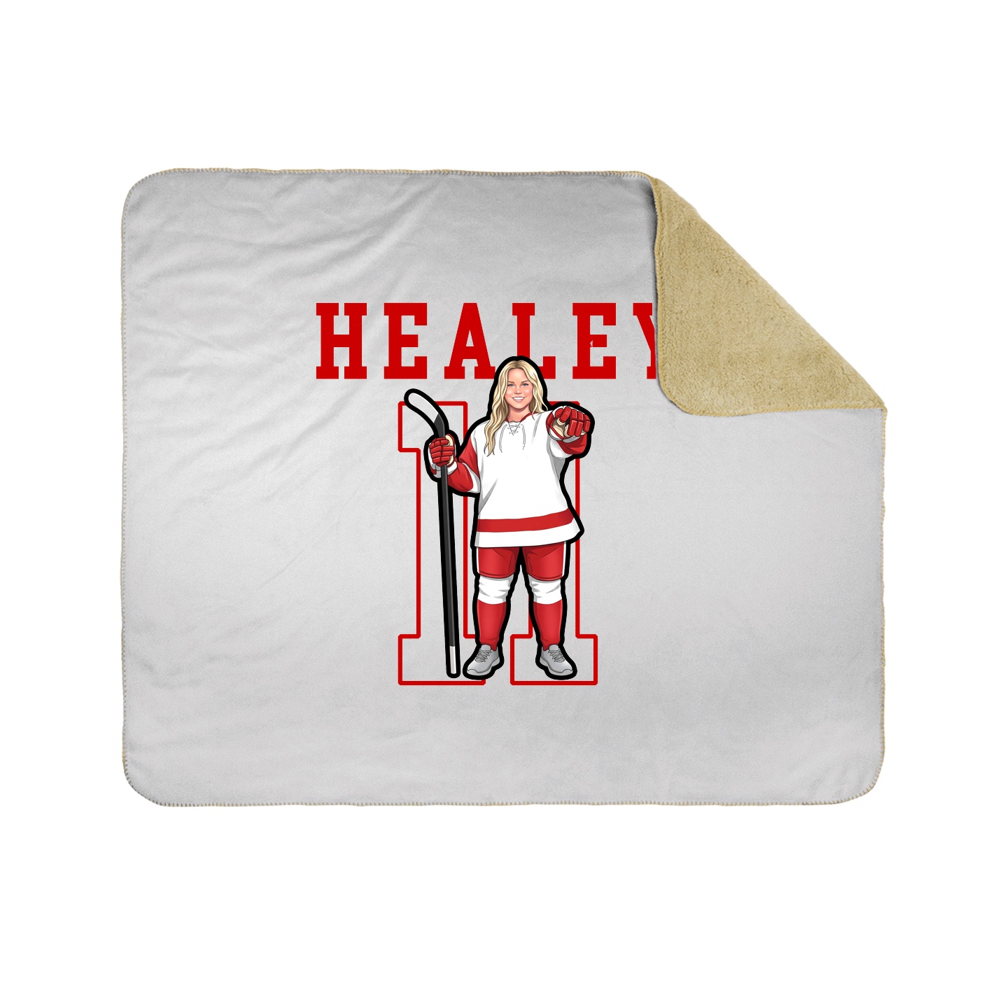 Throw Blanket — Shirsey in White