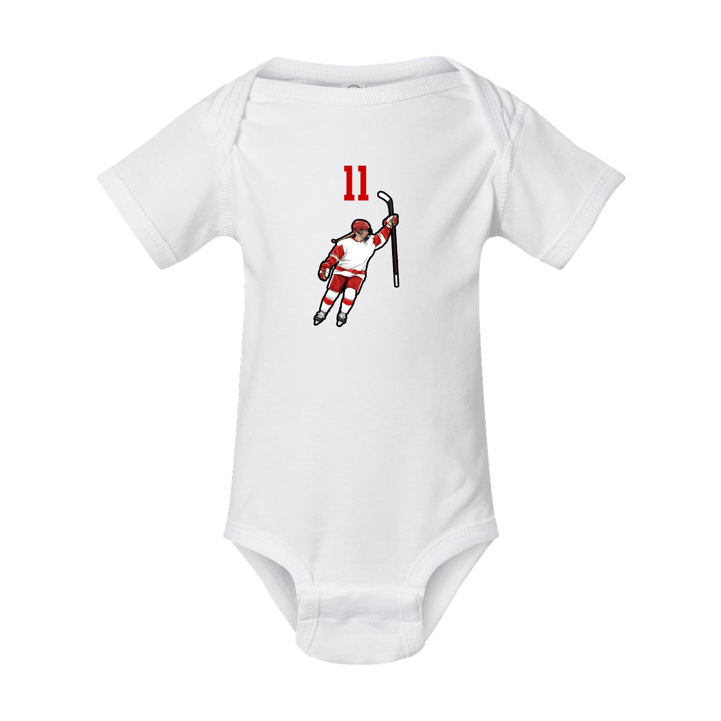 Baby Onesie — Number Top in White
