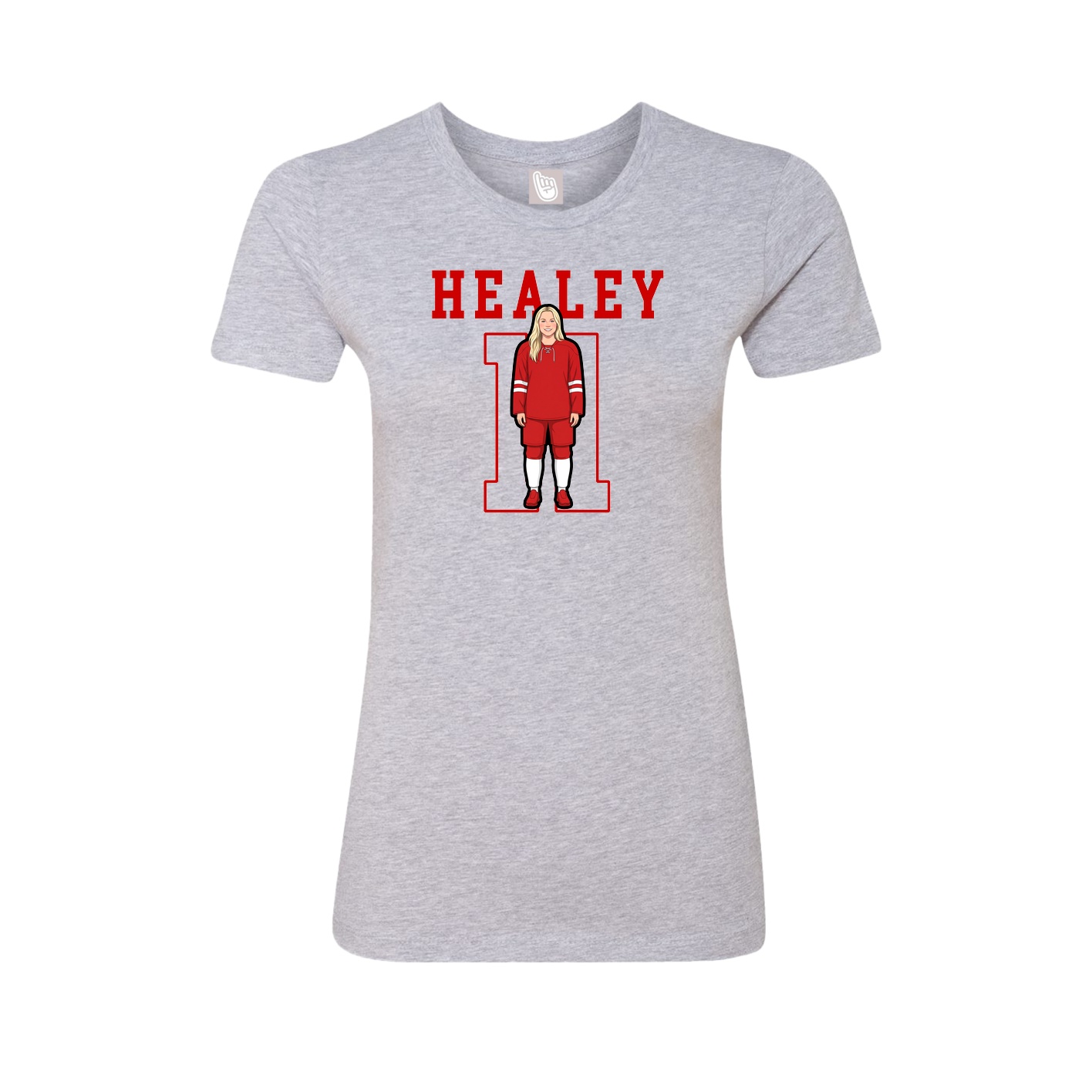Fitted Women's Tee — Shirsey in Grey