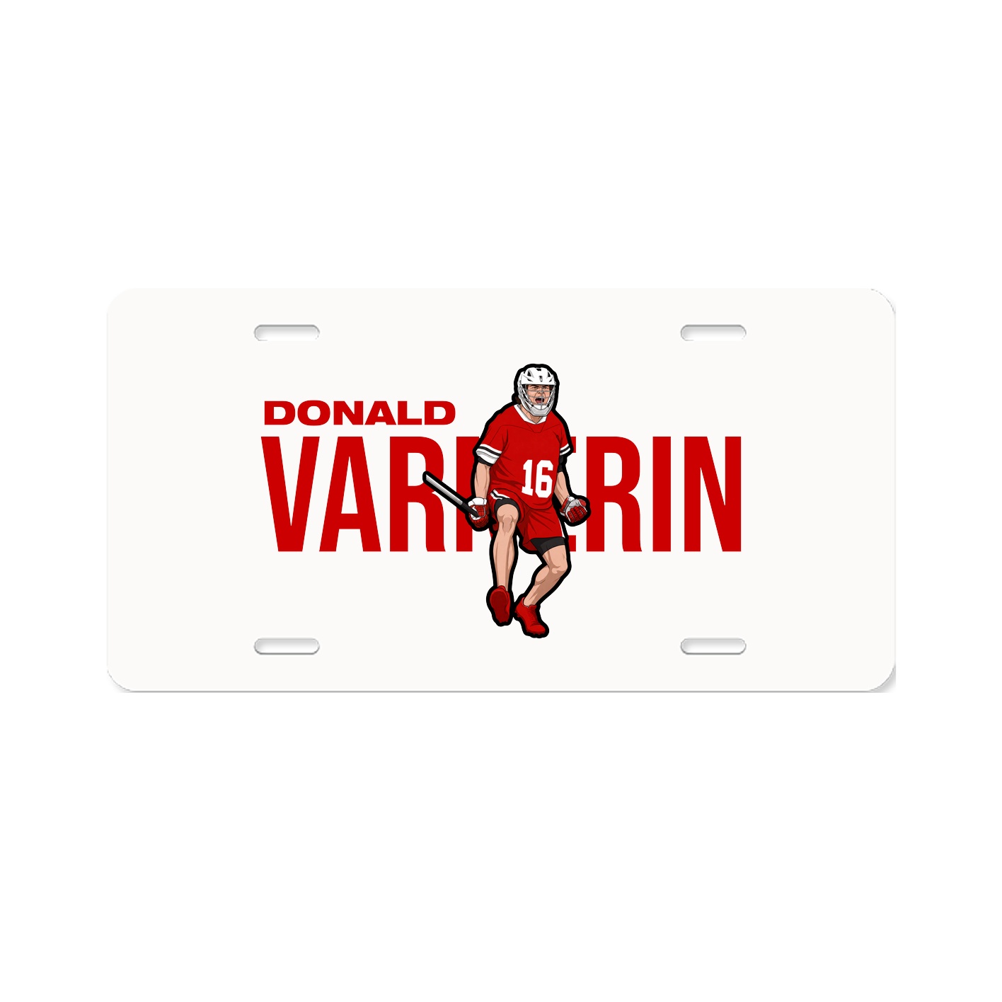 License Plate — Player Name in Classic