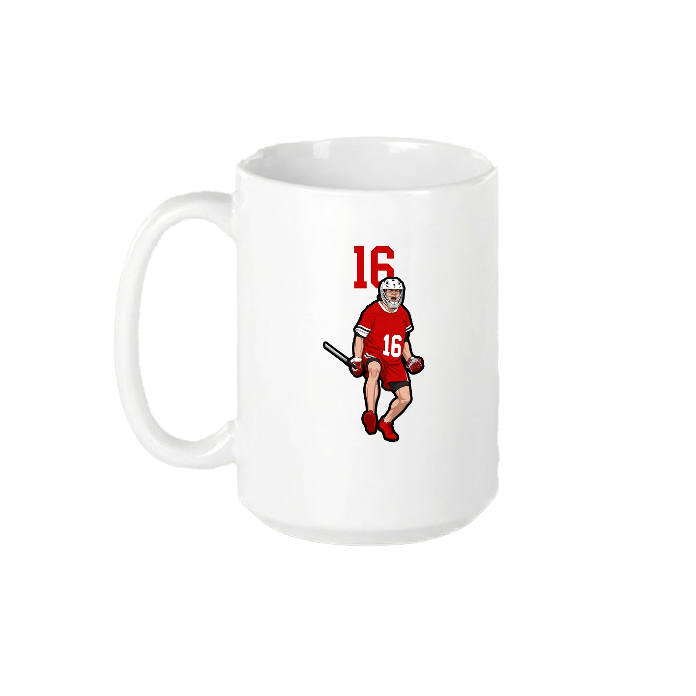 15oz Coffee Mug — Number Top in White