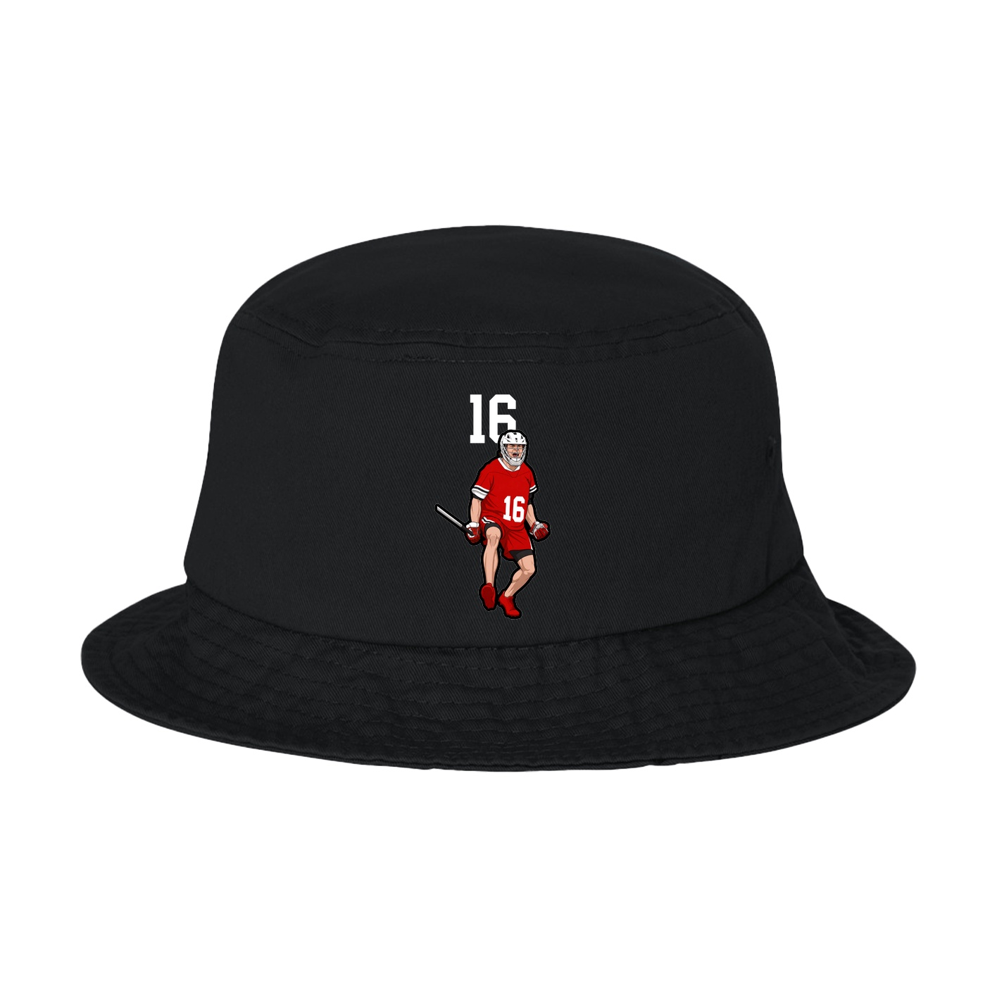 Bucket Cap — Number Top in Black