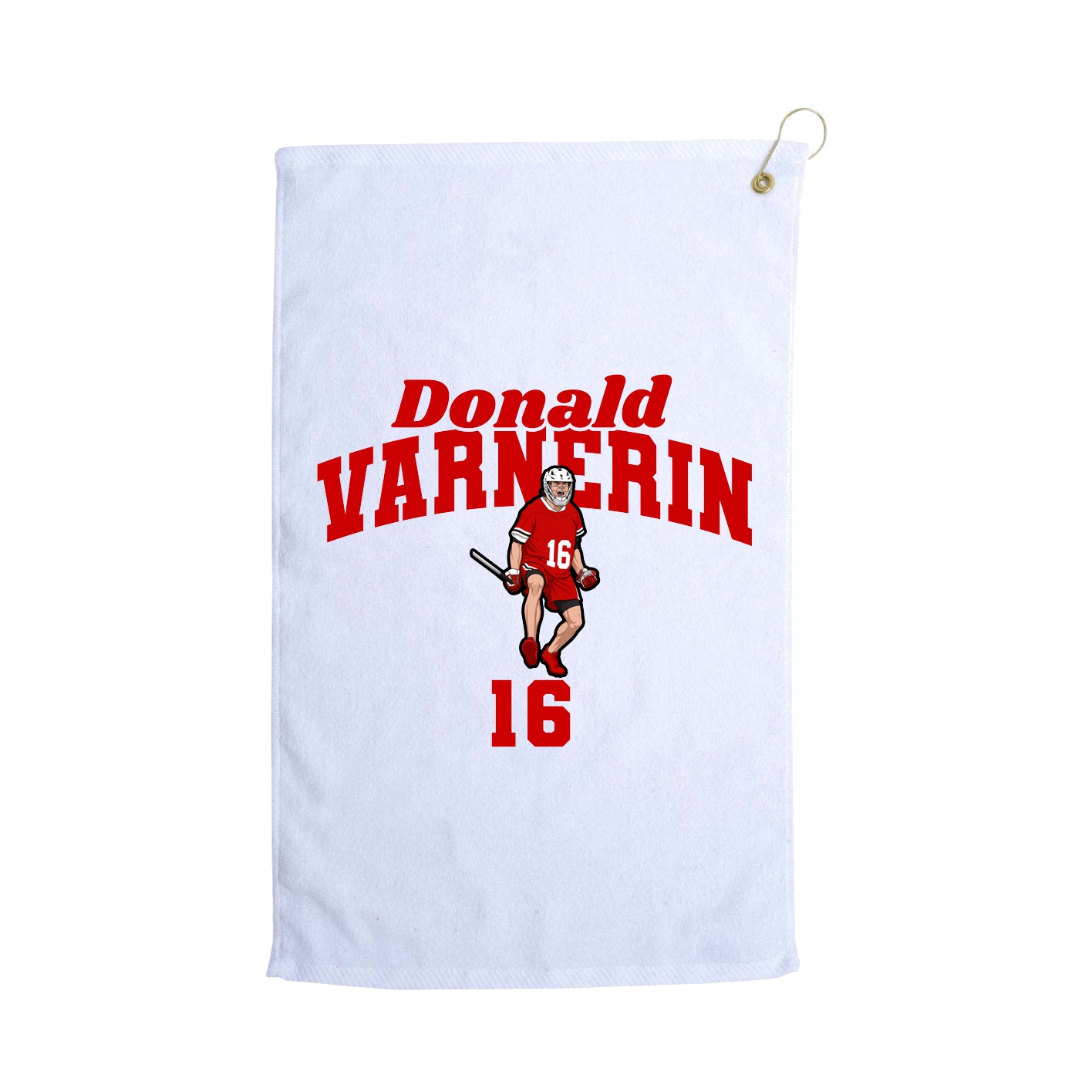 Golf Towel — Signature Arch in White