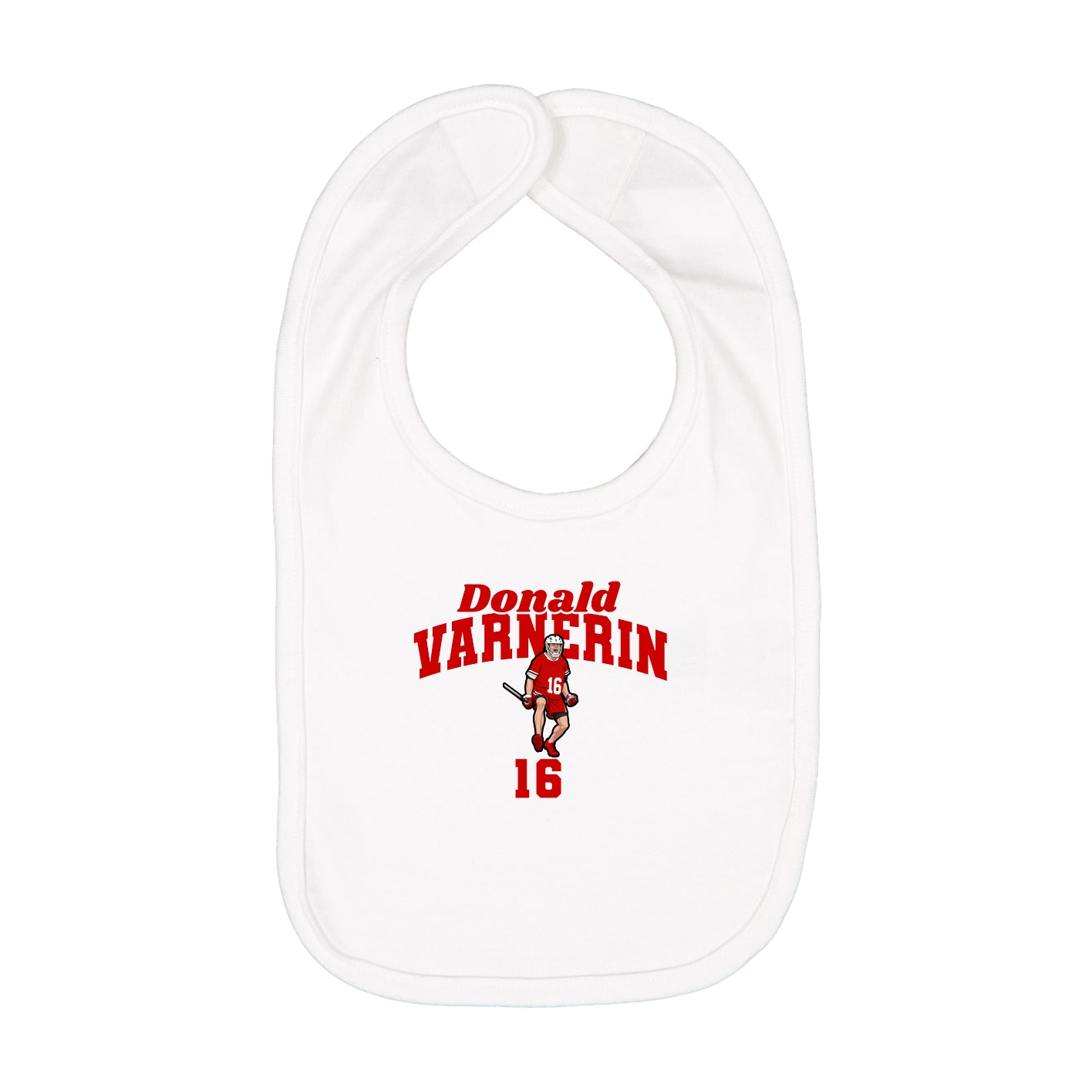 Infant Bib — Signature Arch in White