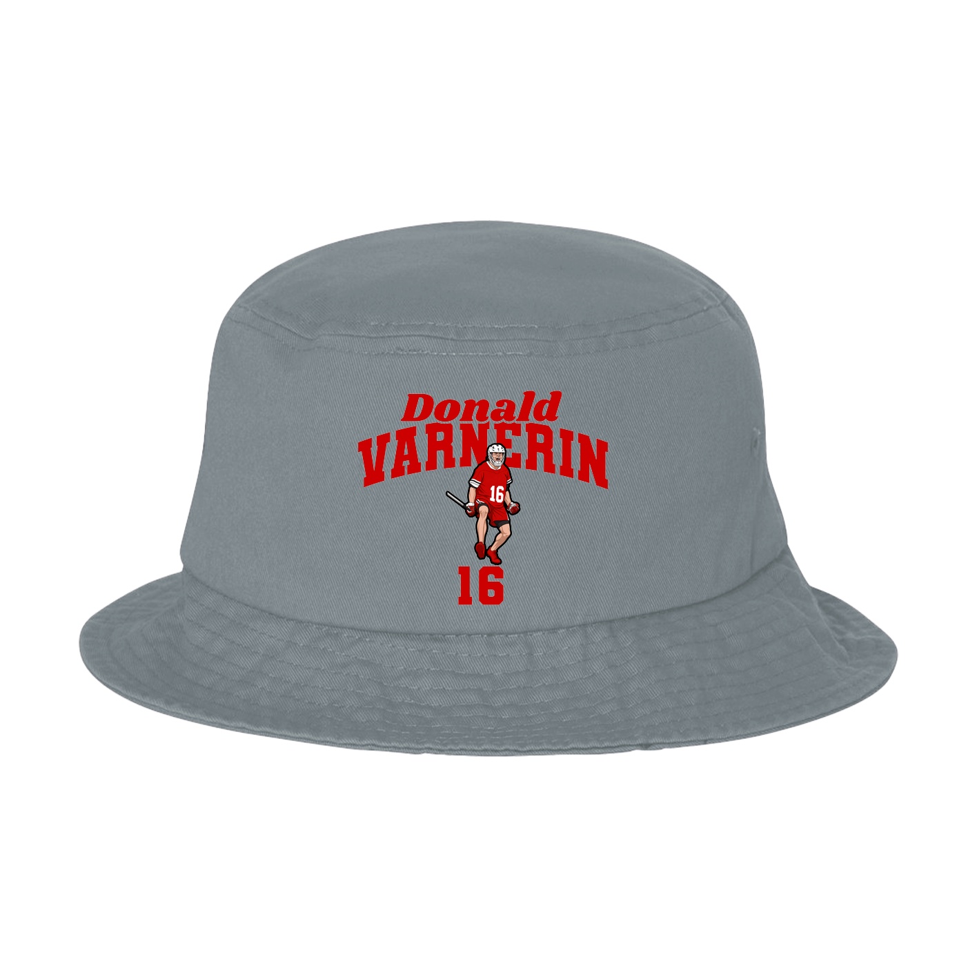 Bucket Cap — Signature Arch in Grey