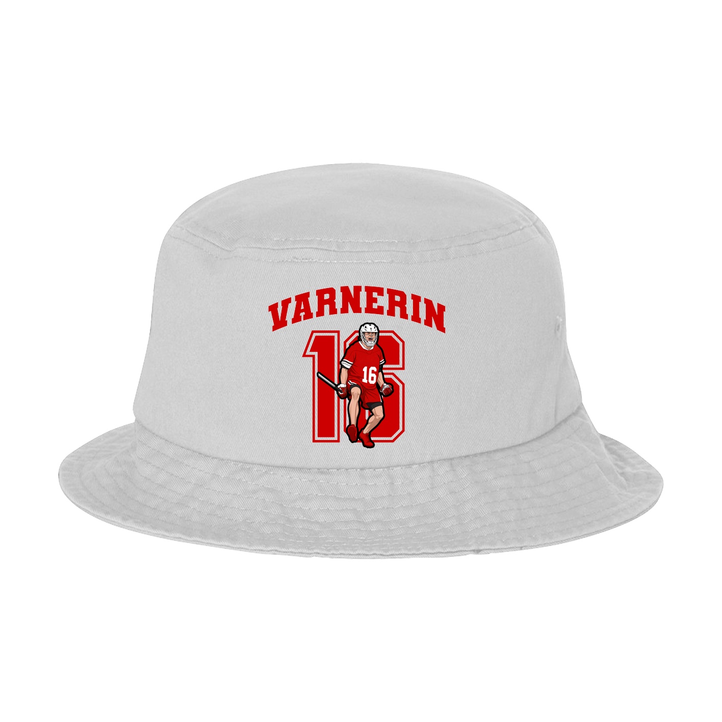 Bucket Cap — Number in White