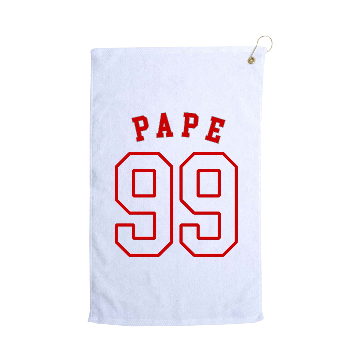 Golf Towel — Shirsey Arch in White
