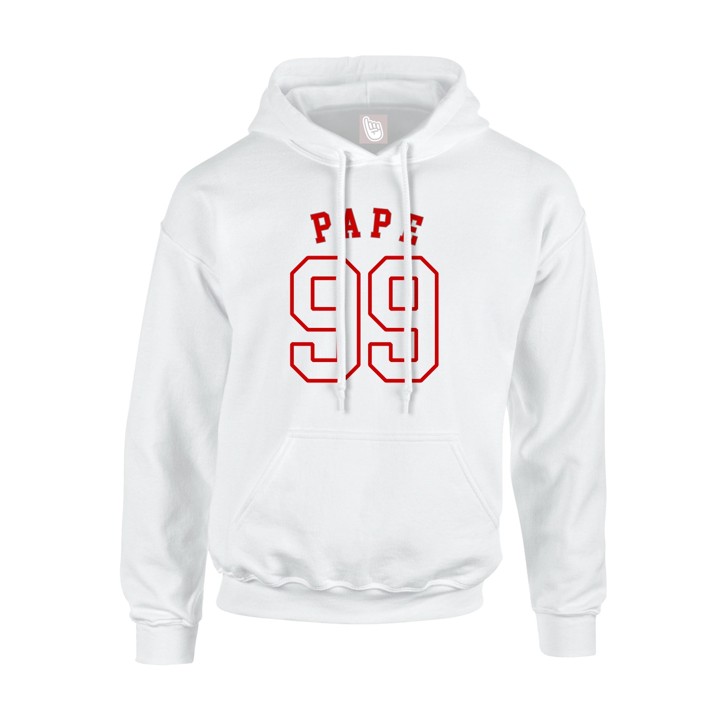 Hoodie — Shirsey Arch in White