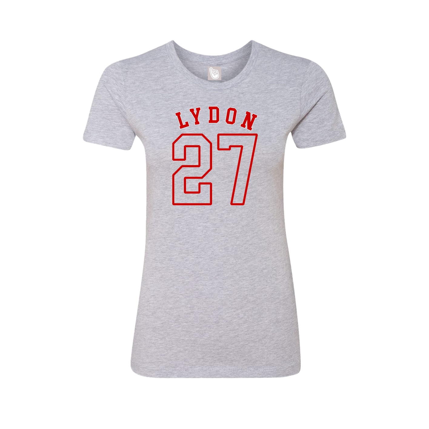Fitted Women's Tee — Shirsey Arch in Grey