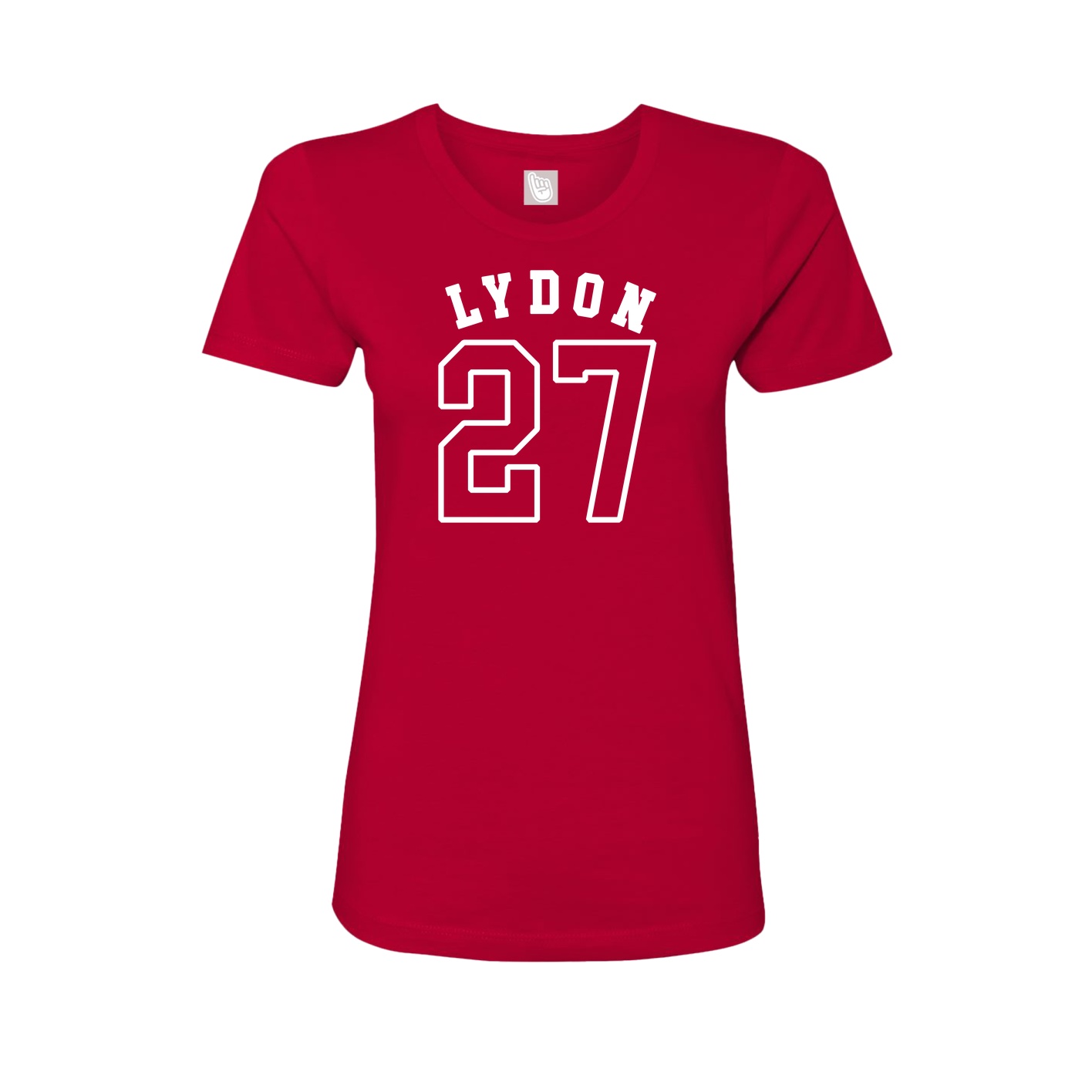 Fitted Women's Tee — Shirsey Arch in Red