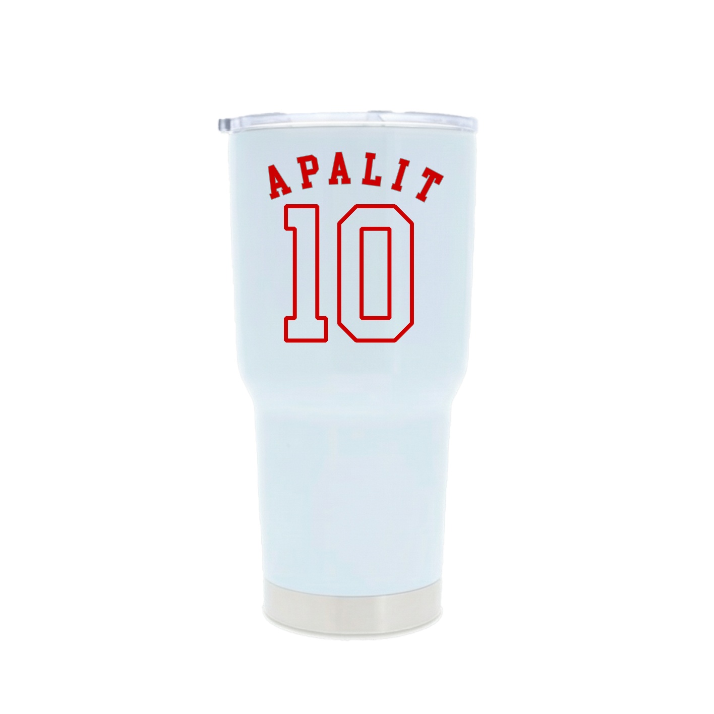 30oz Stainless Steel Tumbler — Shirsey Arch in White