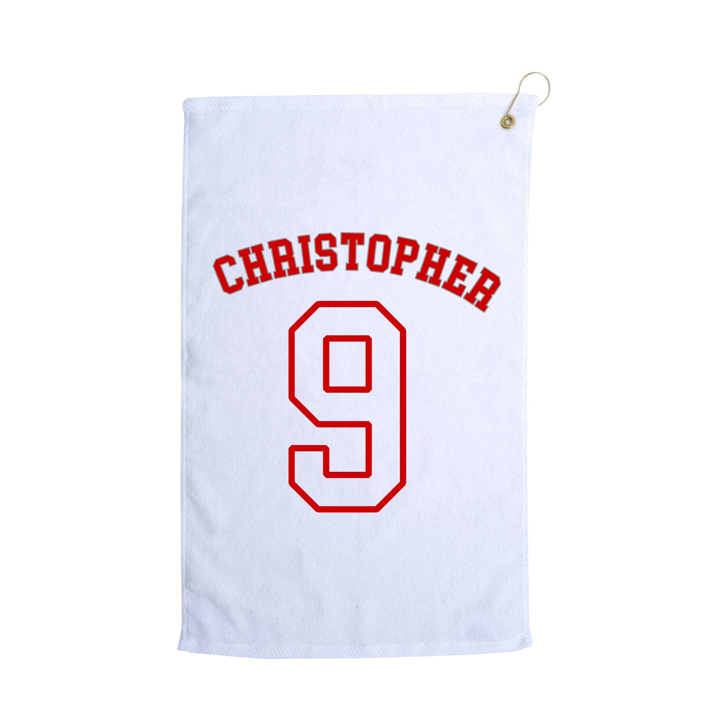 Golf Towel — Shirsey Arch in White