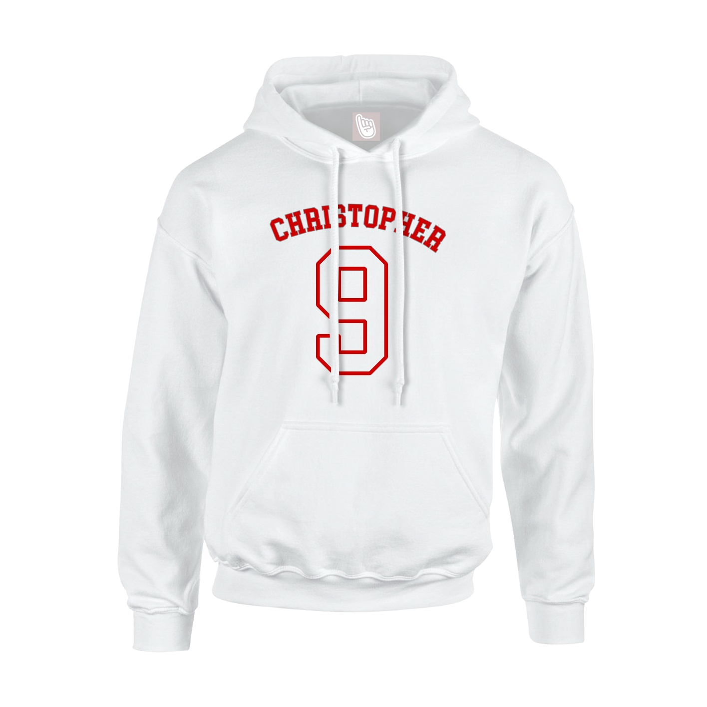 Youth Hoodie — Shirsey Arch in White