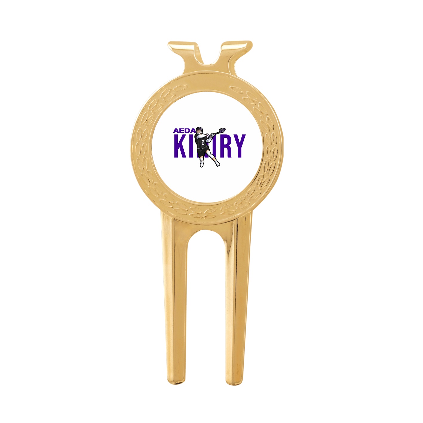 Divot Tool with Ball Marker — Player Name in Classic