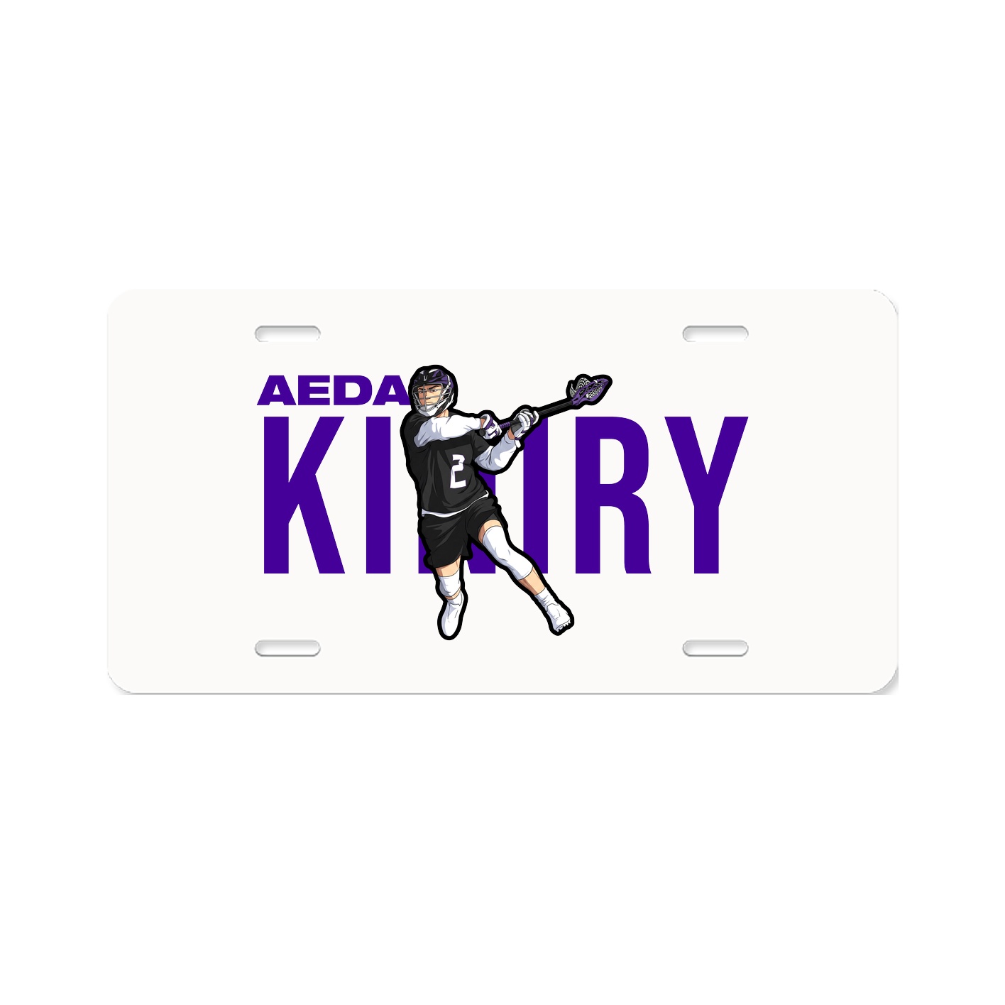 License Plate — Player Name in Classic