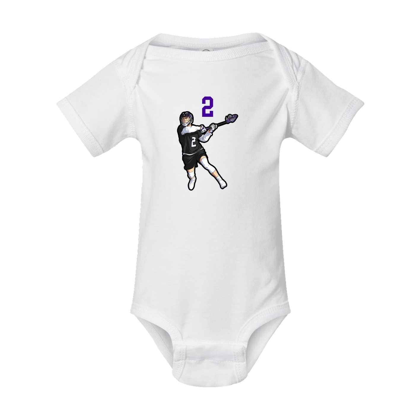 Baby Onesie — Number Top in White