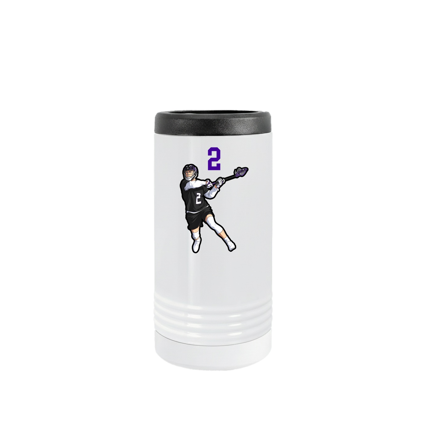 Slim Beverage Holder — Number Top in White