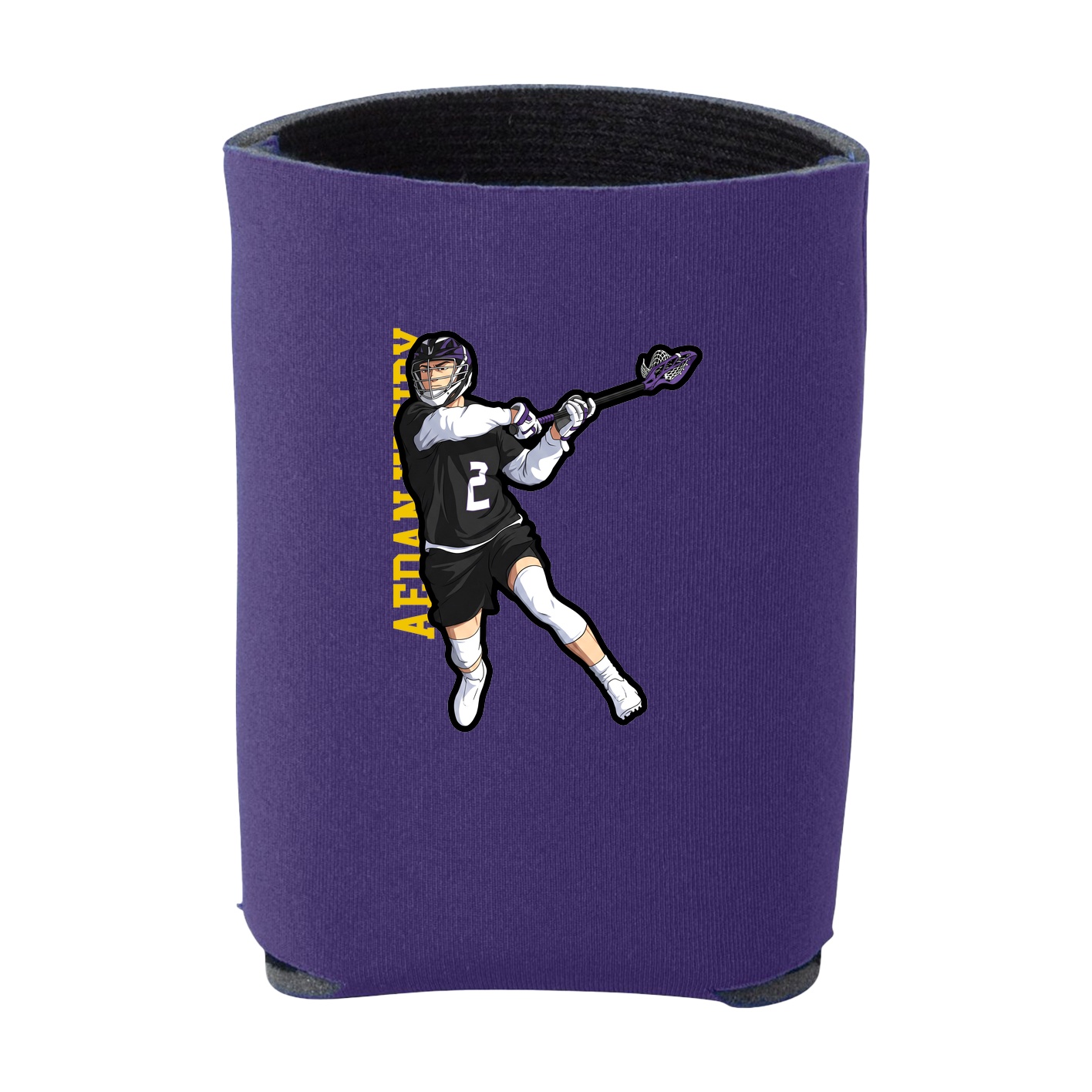 Can Holder — Name Vertical in Purple