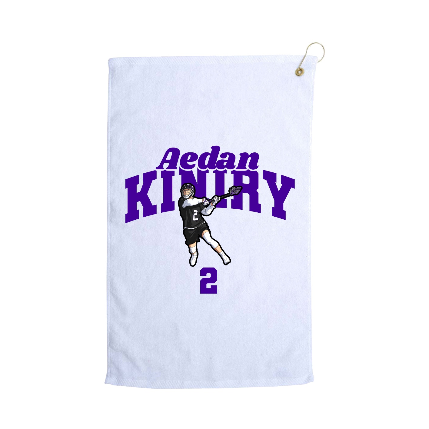 Golf Towel — Signature Arch in White