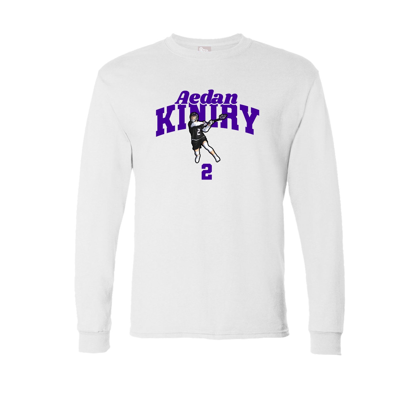 Long Sleeve Tee — Signature Arch in White