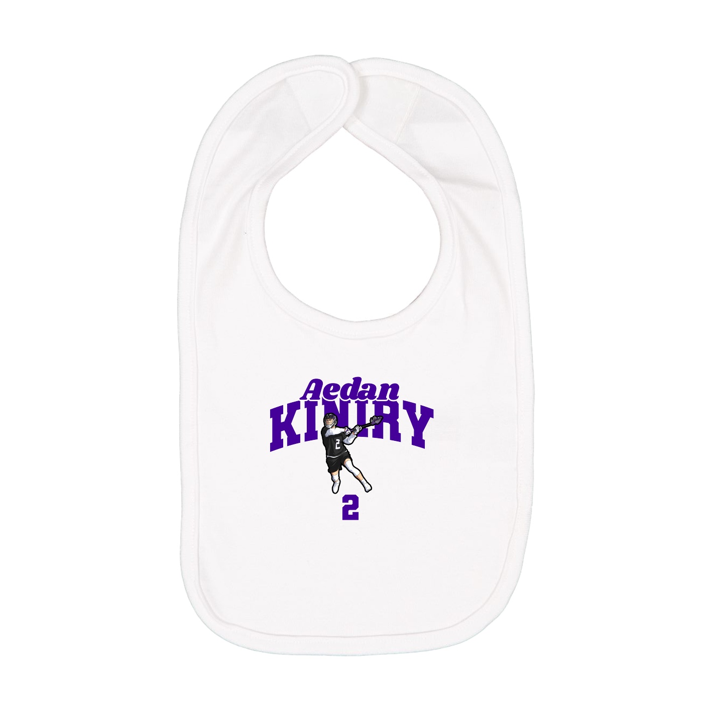 Infant Bib — Signature Arch in White