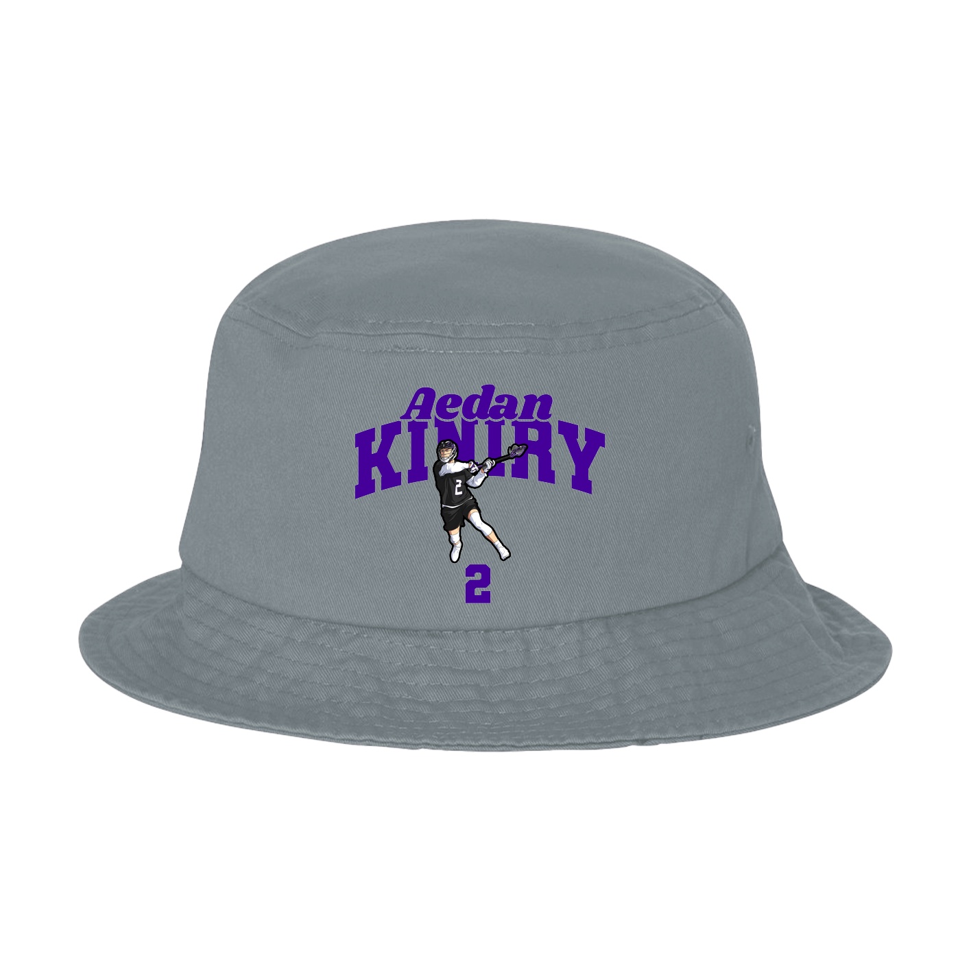 Bucket Cap — Signature Arch in Grey