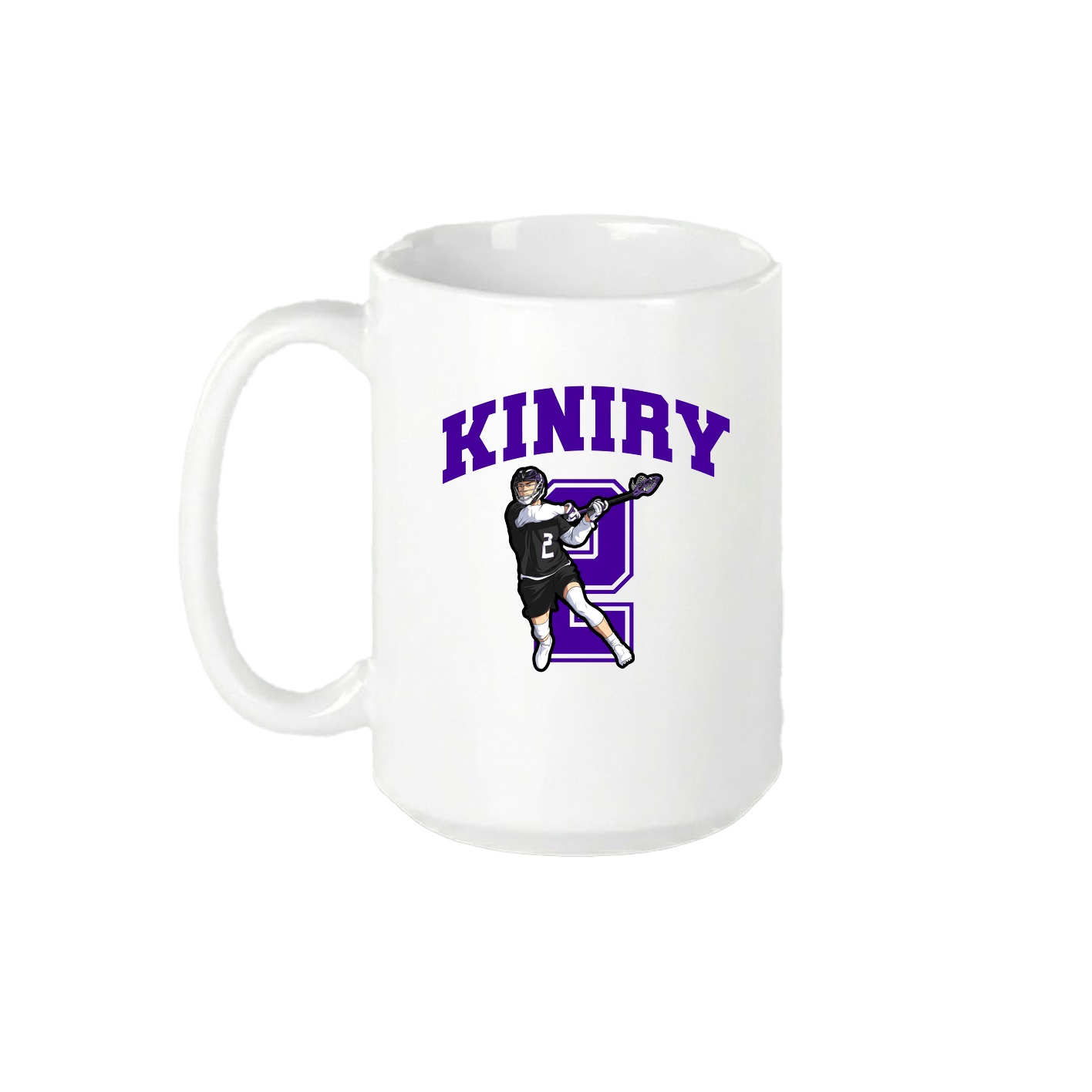 15oz Coffee Mug — Number in White
