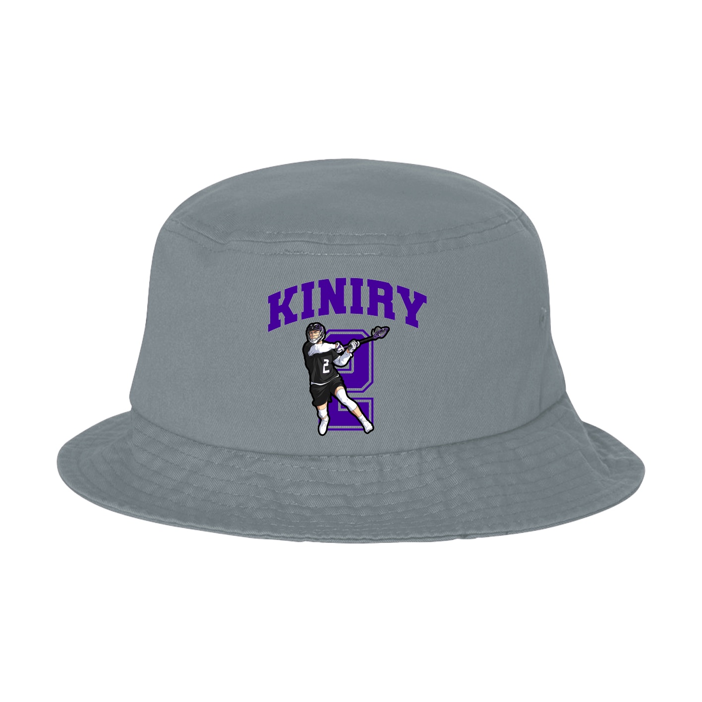 Bucket Cap — Number in Grey