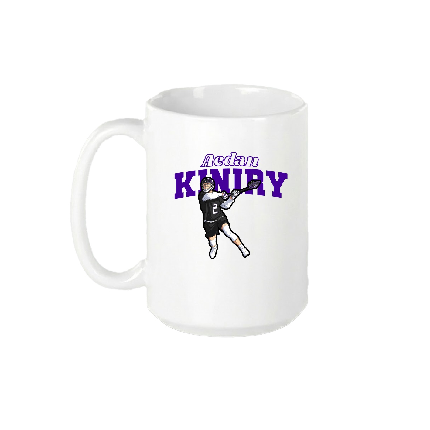 15oz Coffee Mug — Name Arch in White