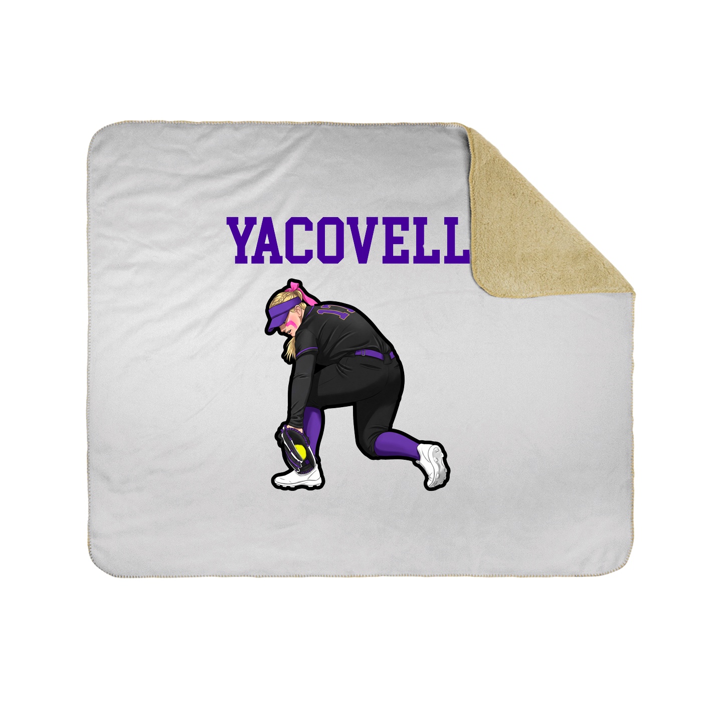 Throw Blanket — Shirsey in White