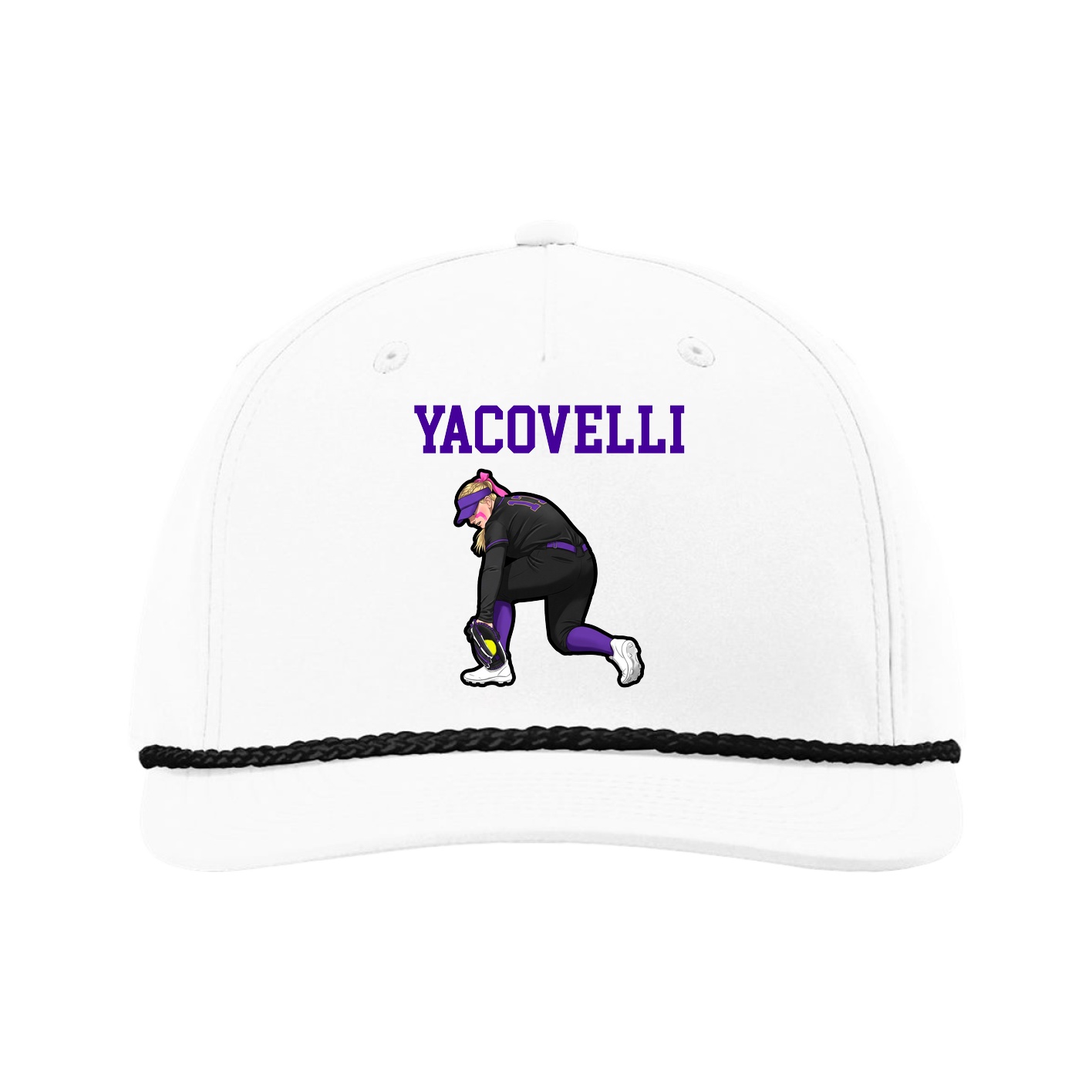 Five-Panel Classic Rope Cap — Shirsey in White
