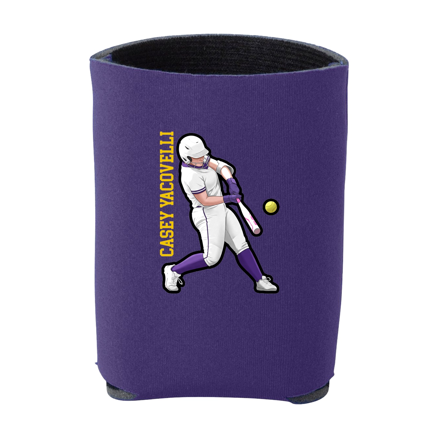 Can Holder — Name Vertical in Purple