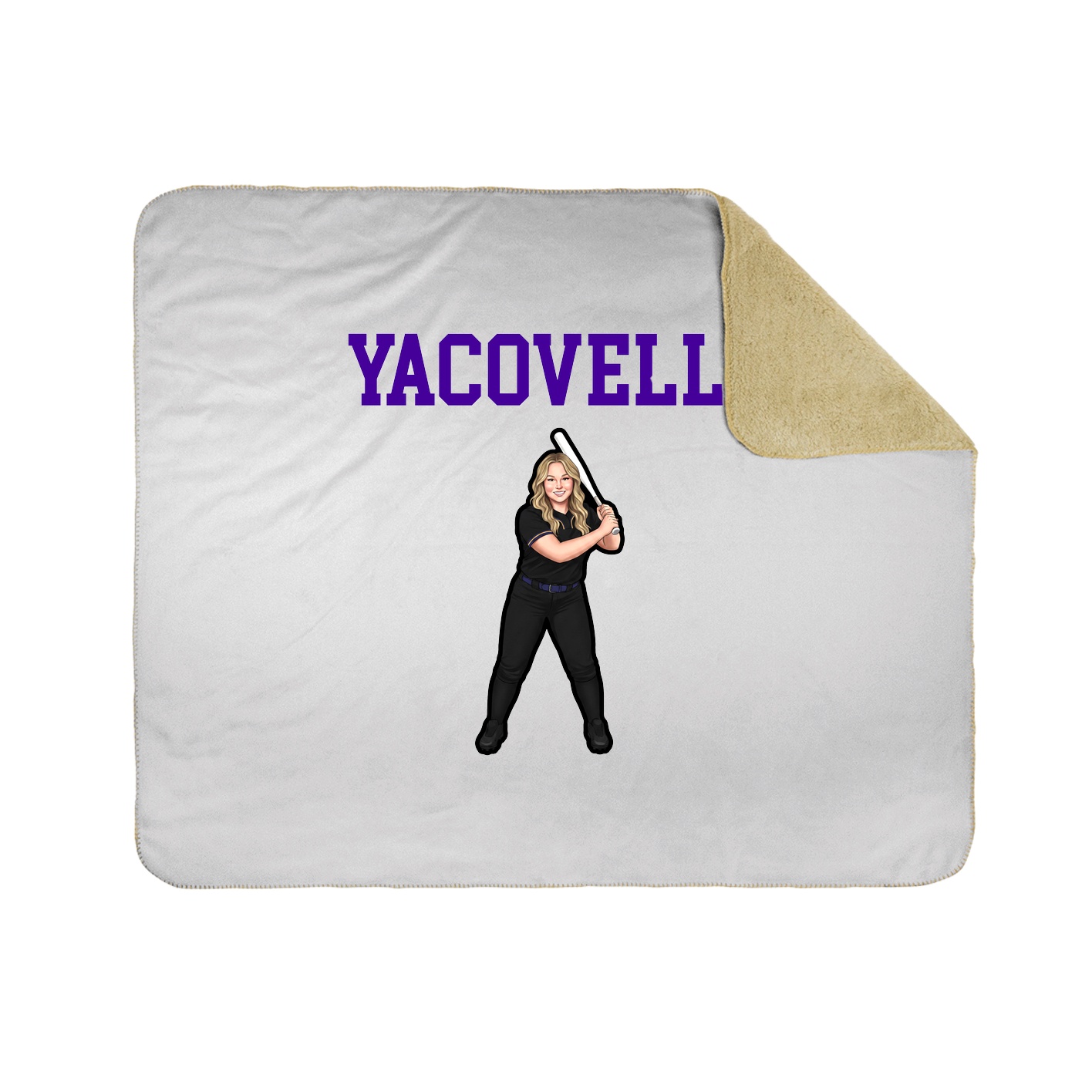 Throw Blanket — Shirsey in White
