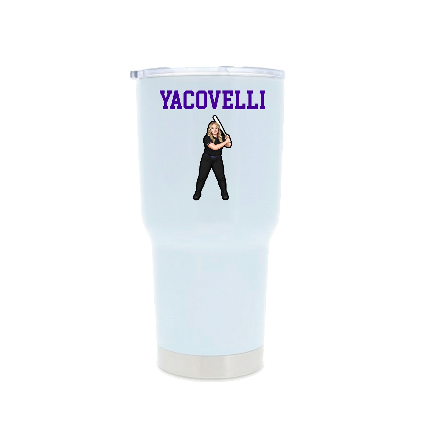30oz Stainless Steel Tumbler — Shirsey in White