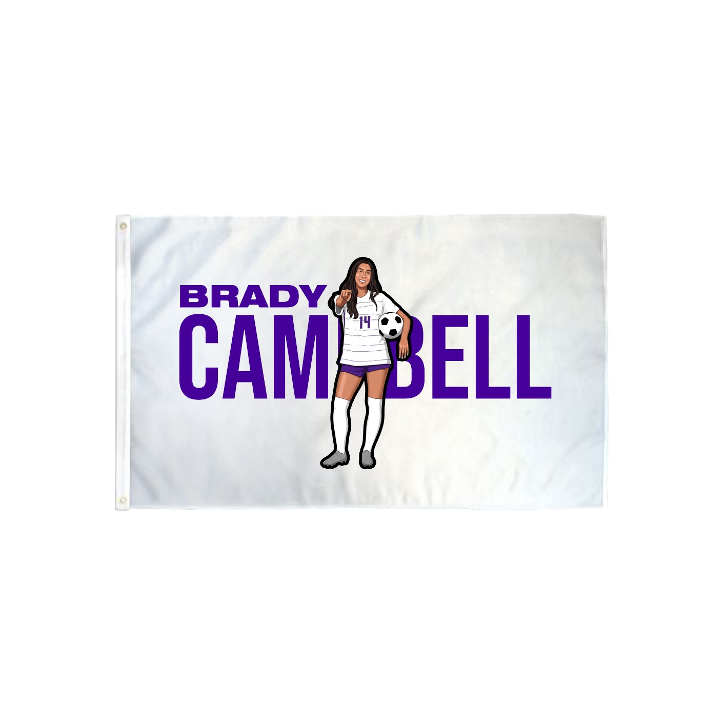 3x5 Flag — Player Name in Classic