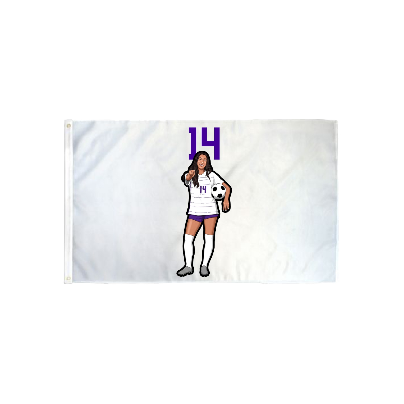 3x5 Flag — Number Top in Classic