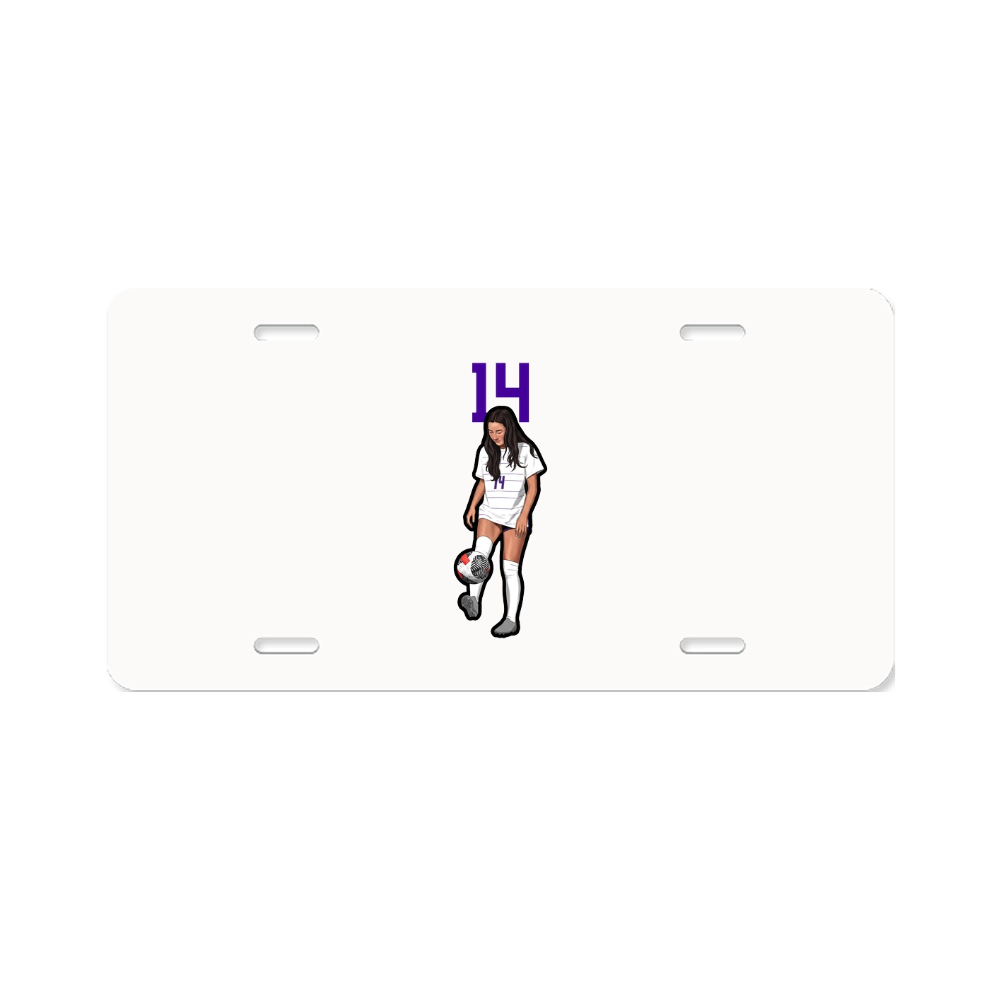 License Plate — Number Top in Classic