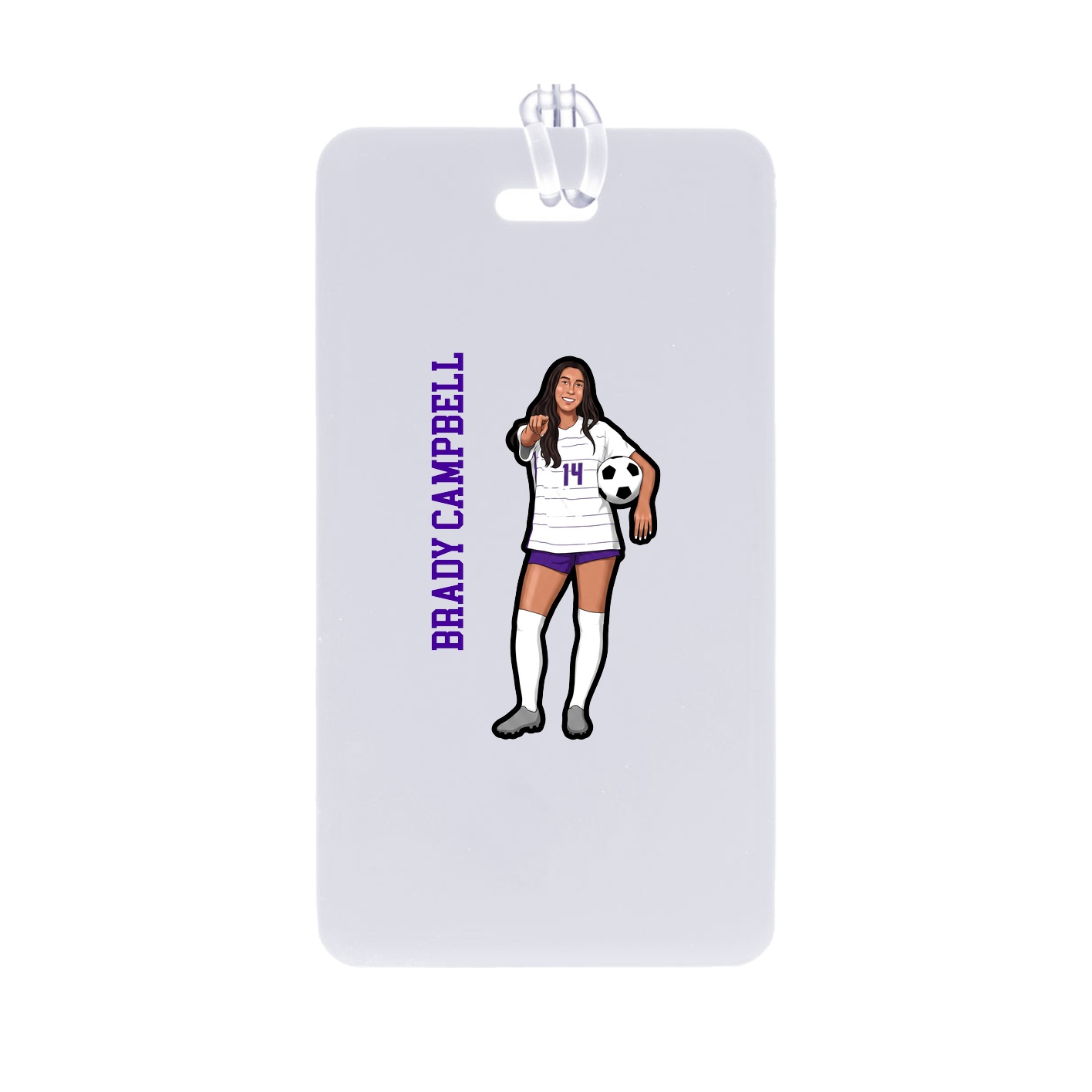 Bag Tag — Name Vertical in Classic