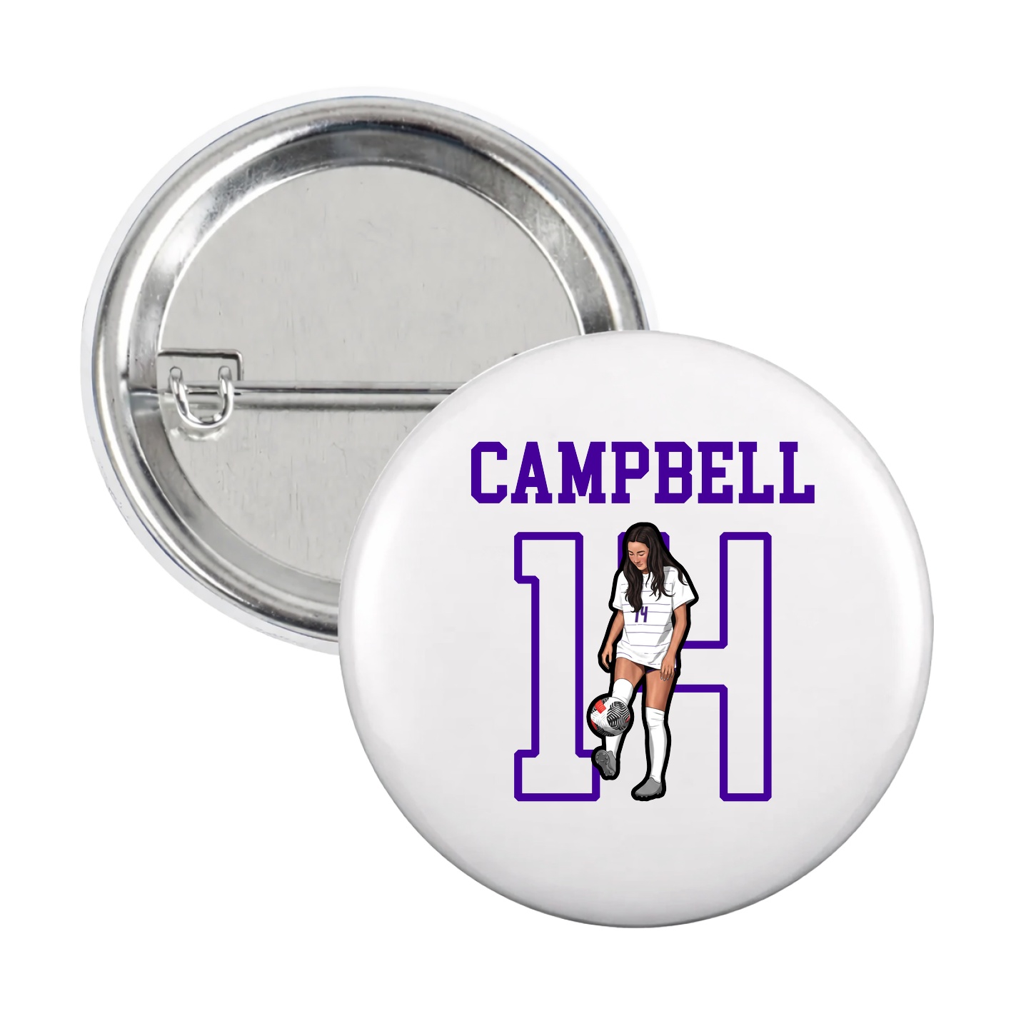 Game Day Button — Shirsey in White