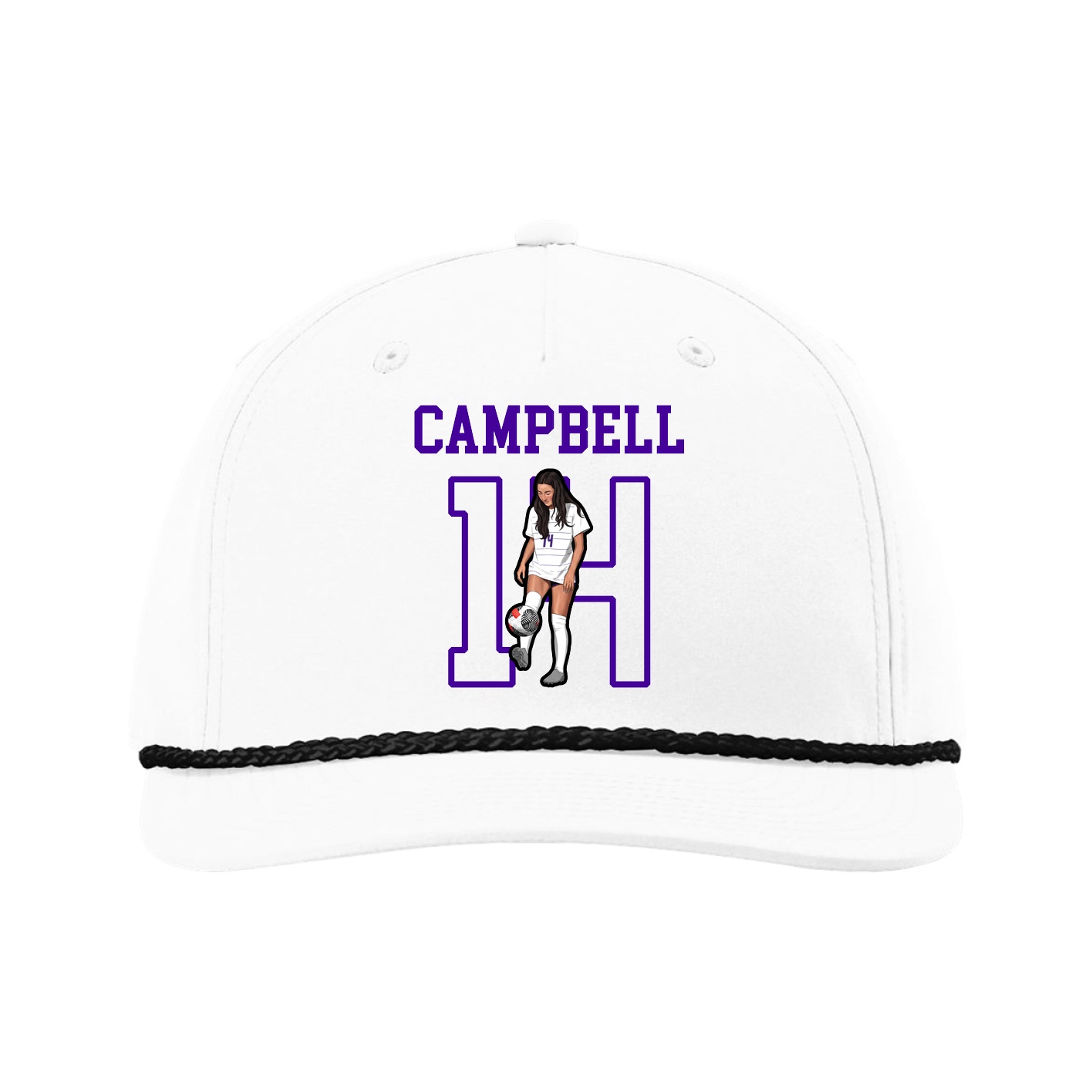 Five-Panel Classic Rope Cap — Shirsey in White