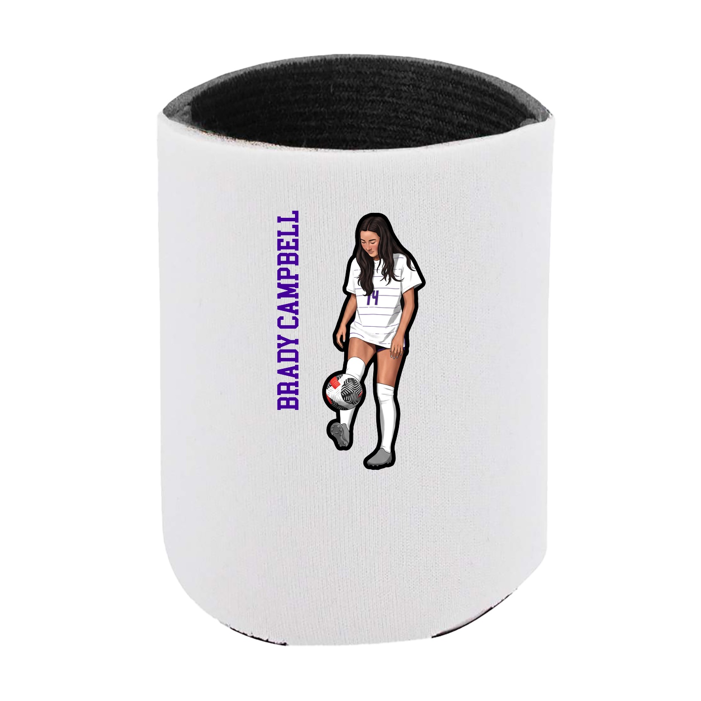 Can Holder — Name Vertical in White