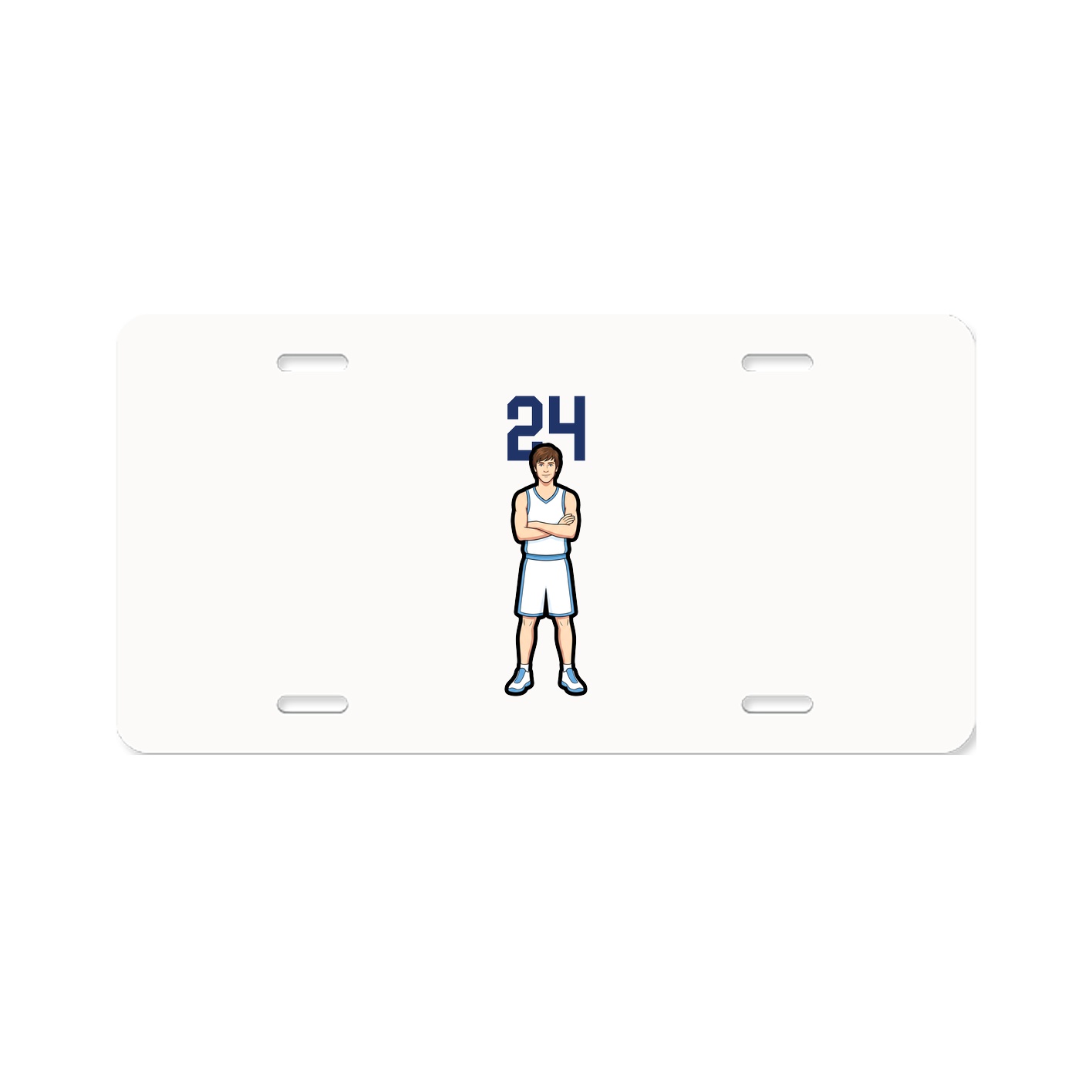 License Plate — Number Top in Classic