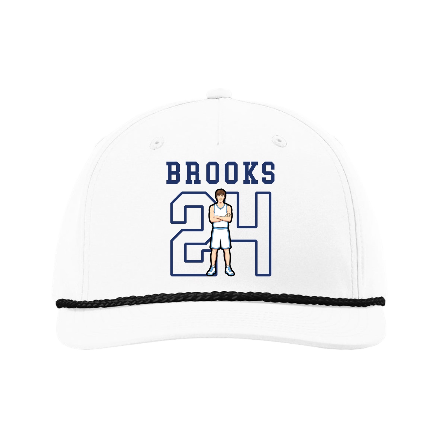 Five-Panel Classic Rope Cap — Shirsey in White