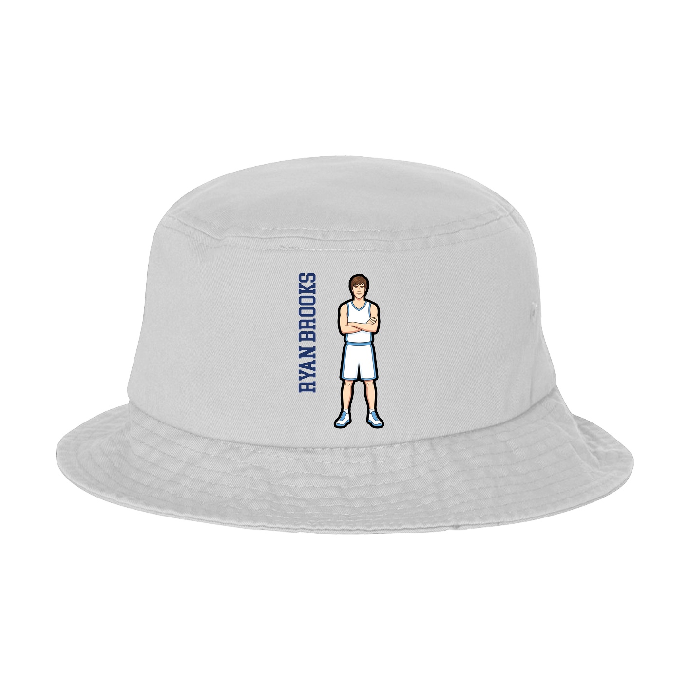 Bucket Cap — Name Vertical in White