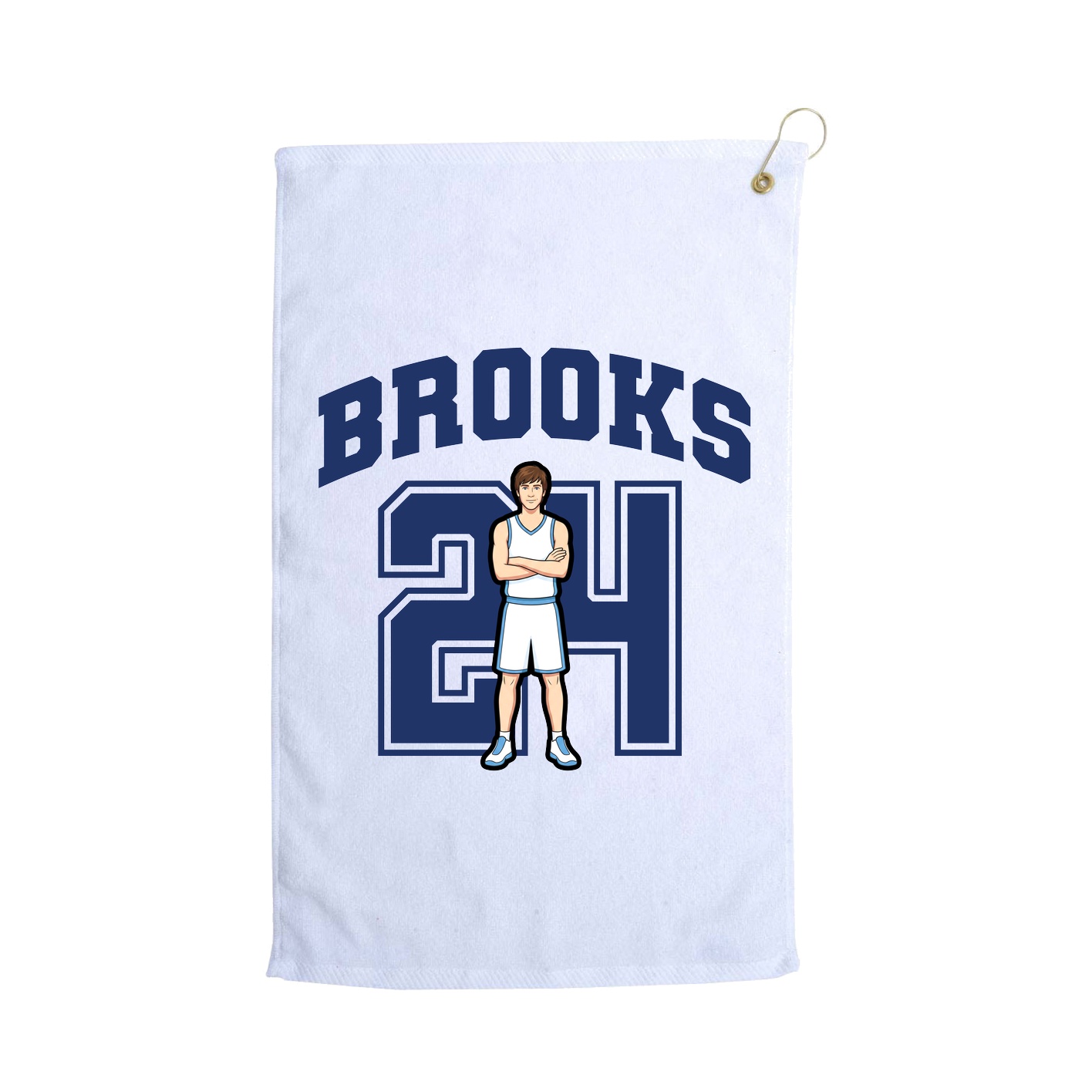 Golf Towel — Number in White
