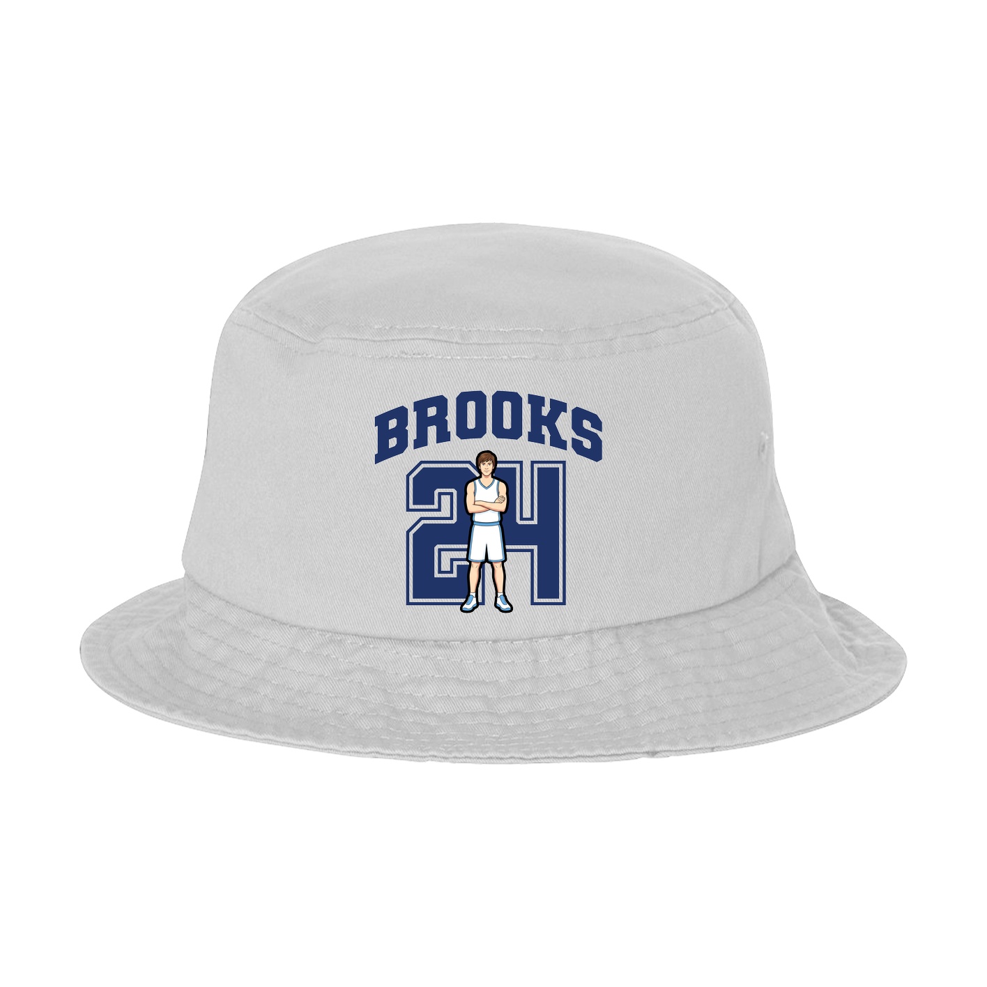 Bucket Cap — Number in White