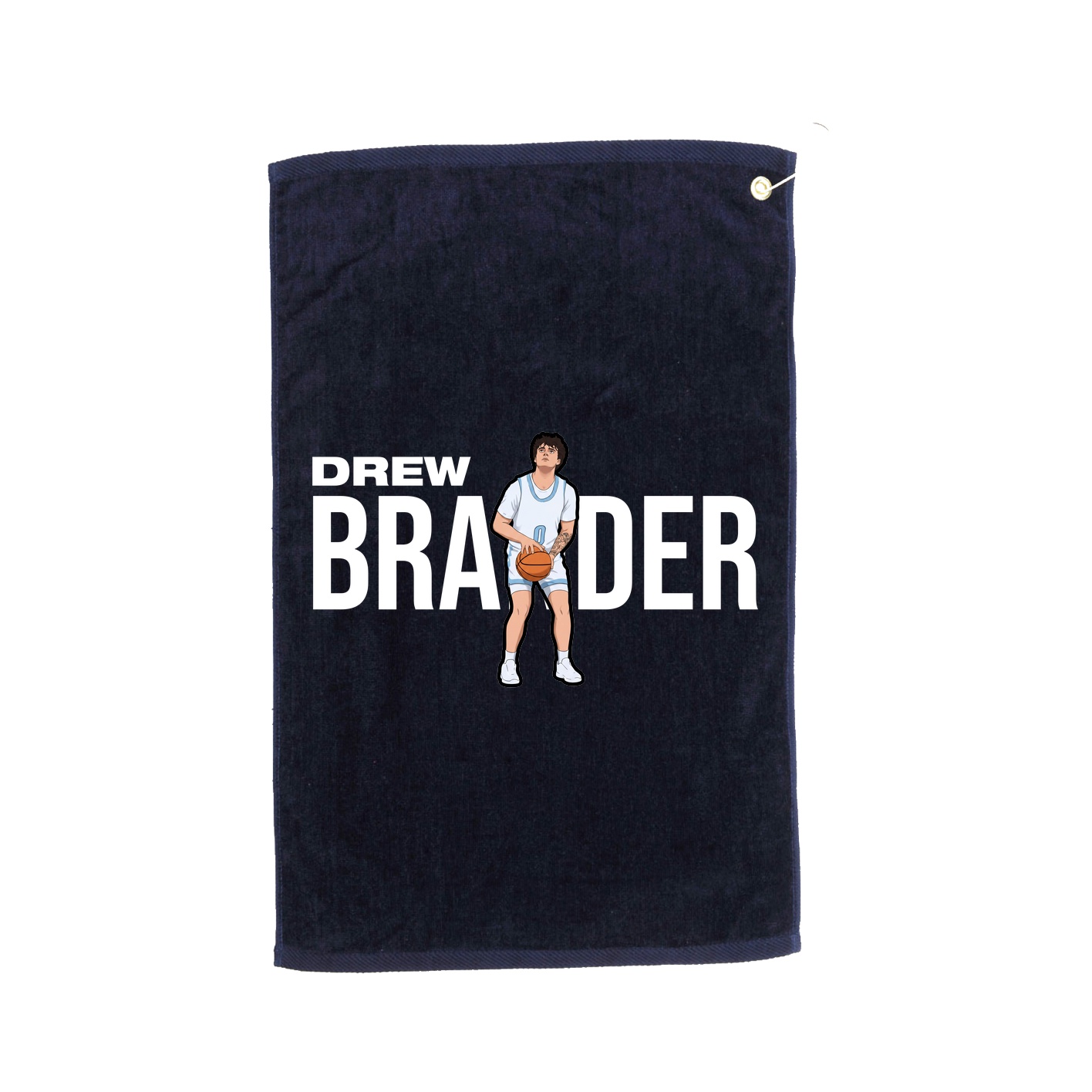 Golf Towel — Player Name in Navy