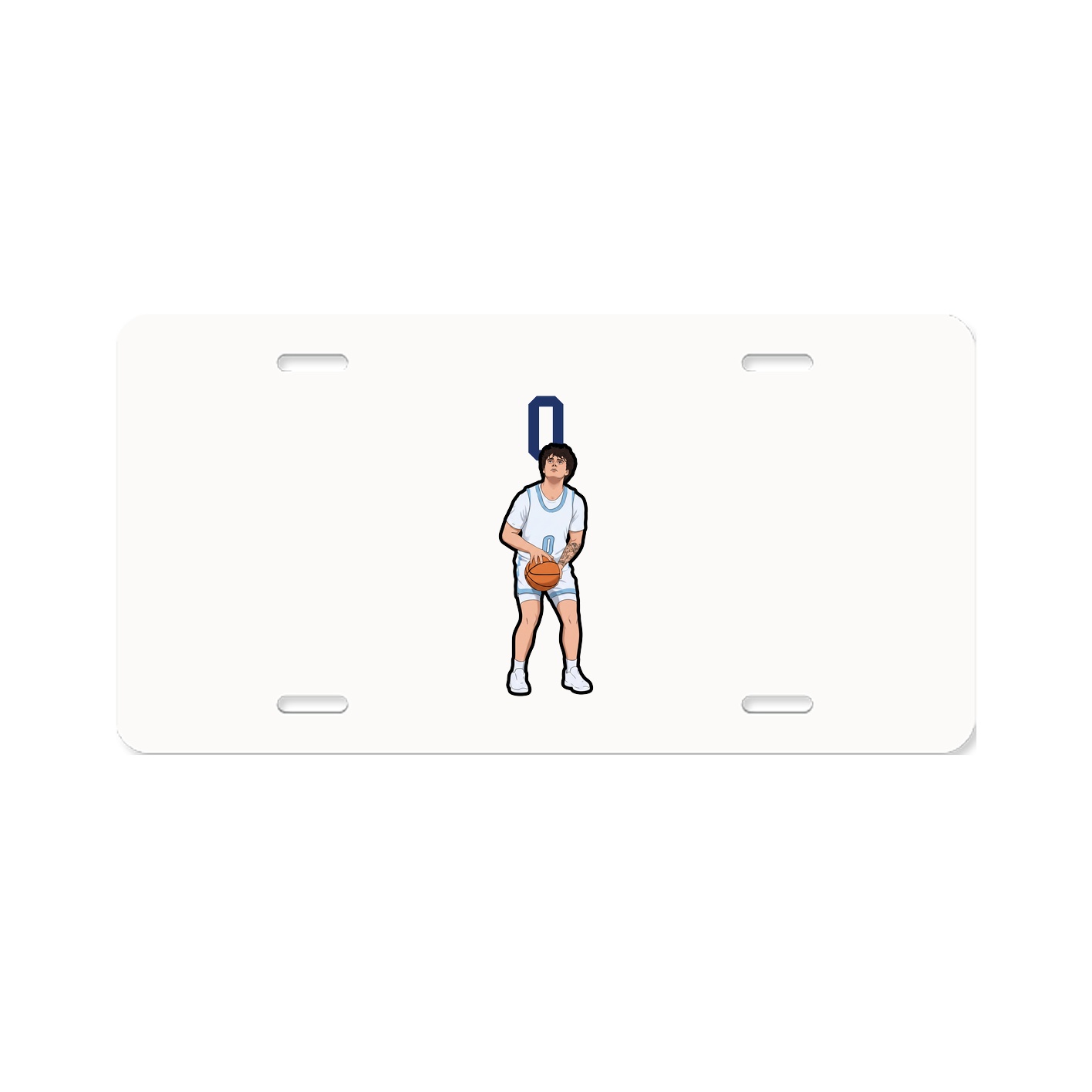 License Plate — Number Top in Classic