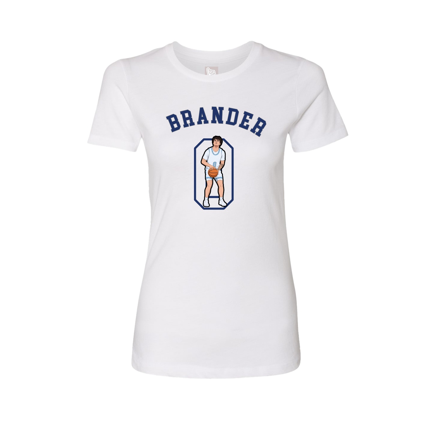 Fitted Women's Tee — Shirsey Arch in White